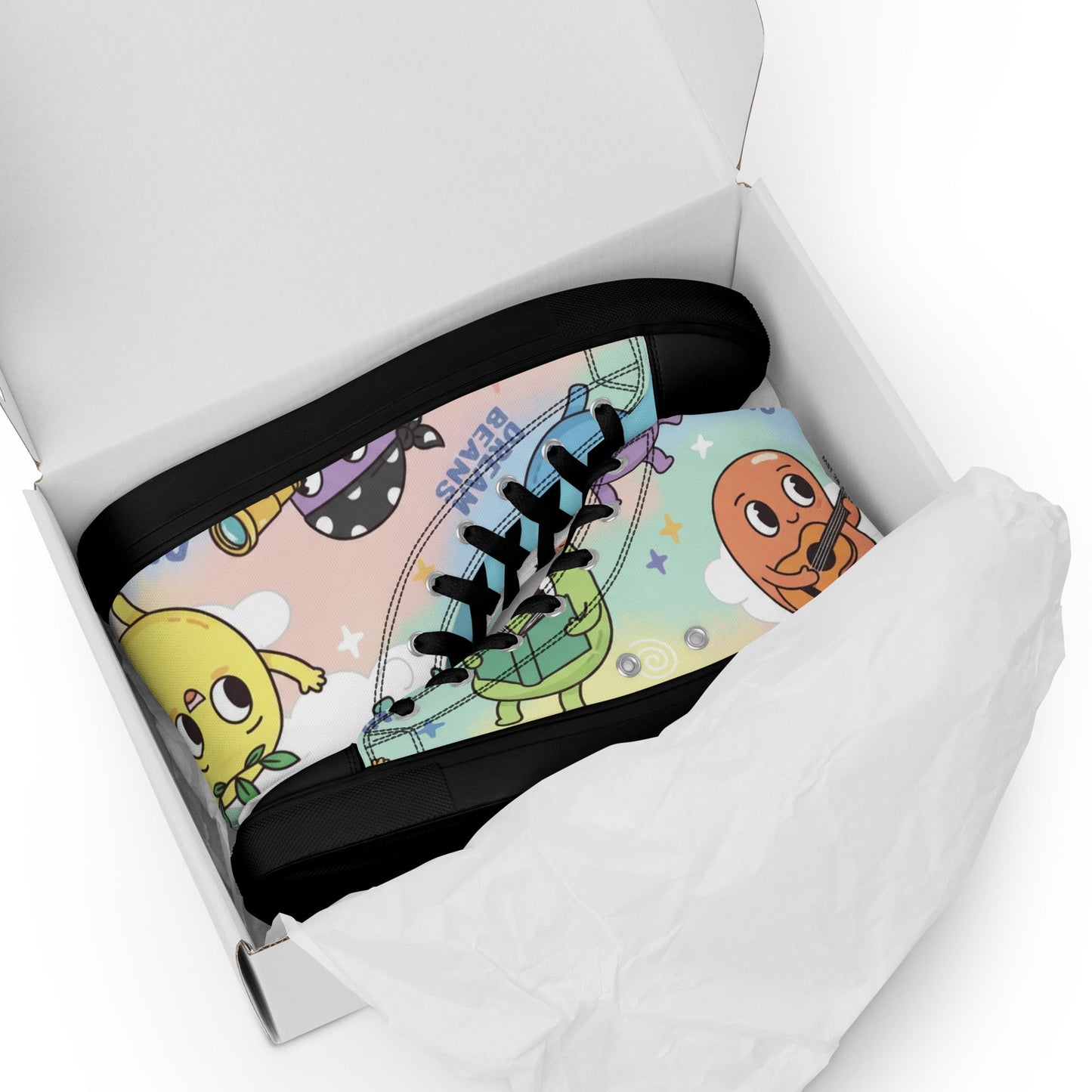 High top canvas shoes - T.Eddy’s Art Studio