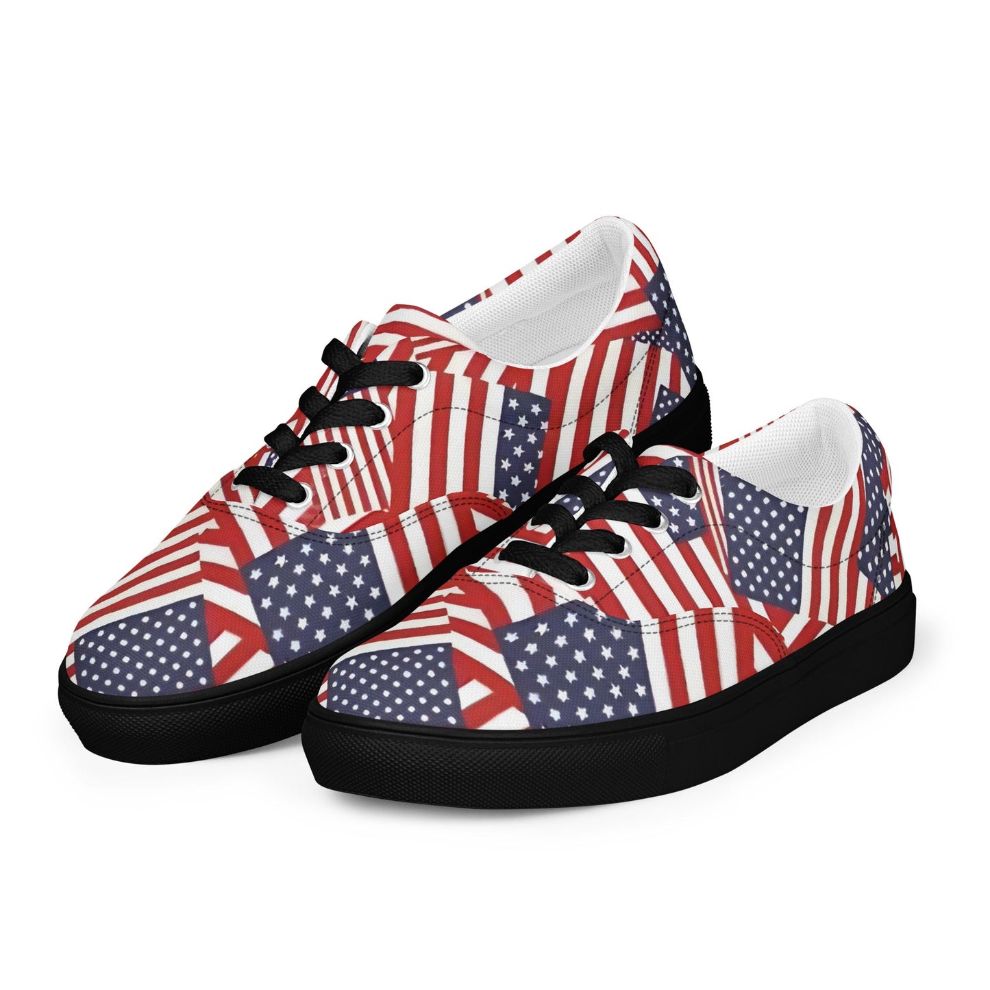 Red, White, and You: Patriotic Low - Tops - T.Eddy’s Art Studio