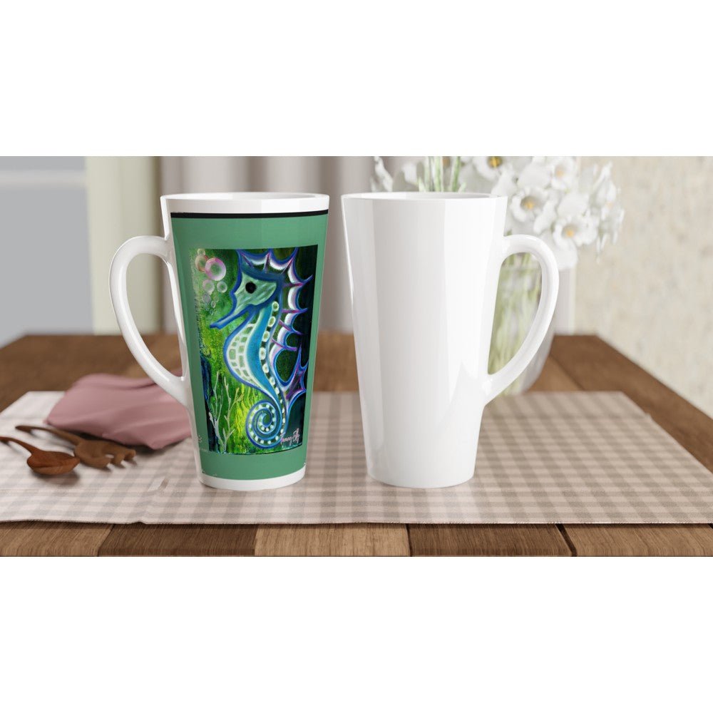 White Latte 17oz Ceramic Mug - T.Eddy’s Art Studio