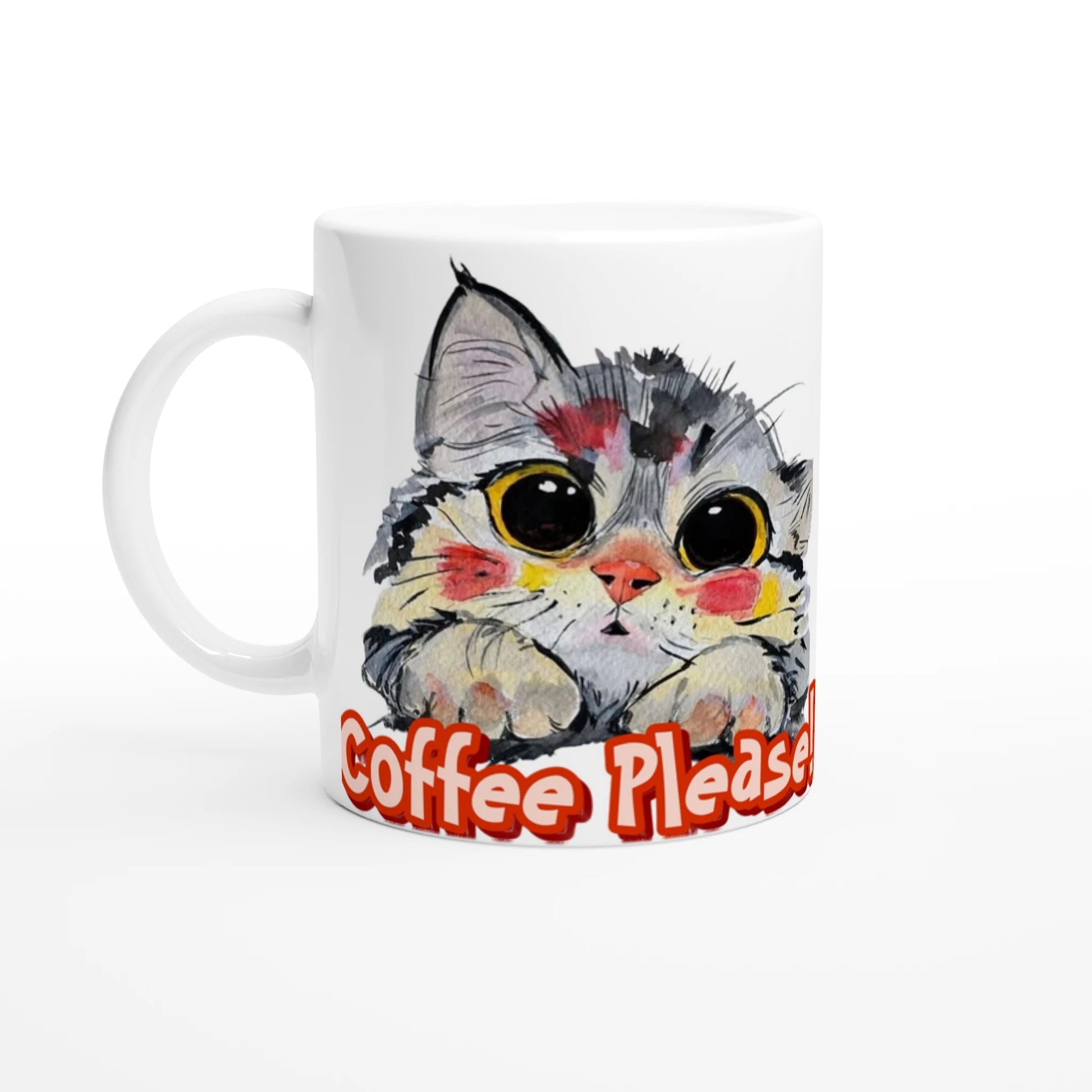 11oz Ceramic Mug Ceramic White - T.Eddy’s Art Studio