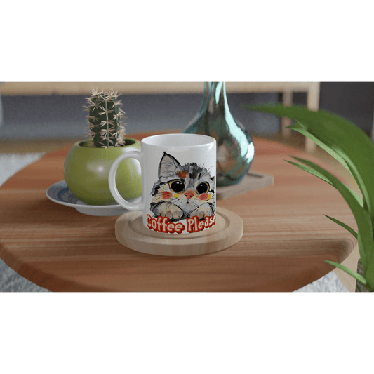 11oz Ceramic Mug Ceramic White - T.Eddy’s Art Studio