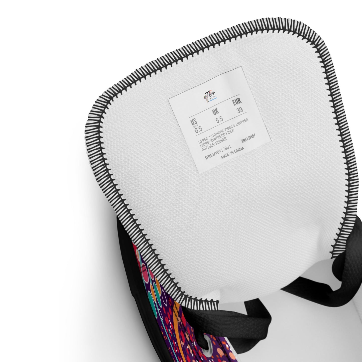 A Burst of Color for Your Feet, high top canvas shoes - T.Eddy’s Art Studio