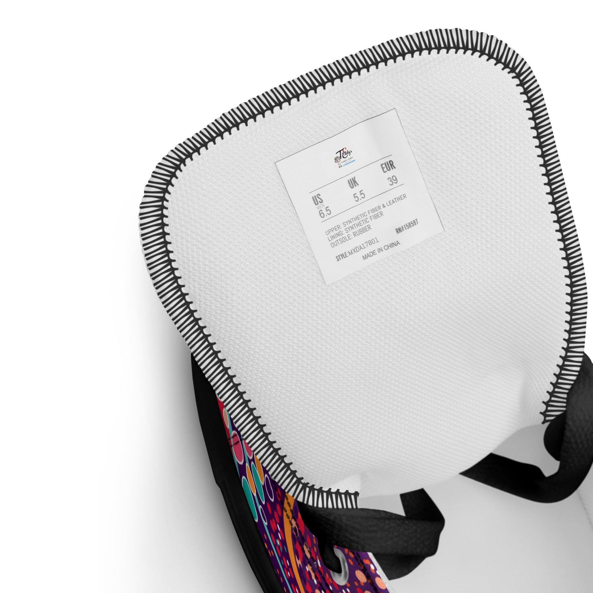 A Burst of Color for Your Feet, high top canvas shoes - T.Eddy’s Art Studio