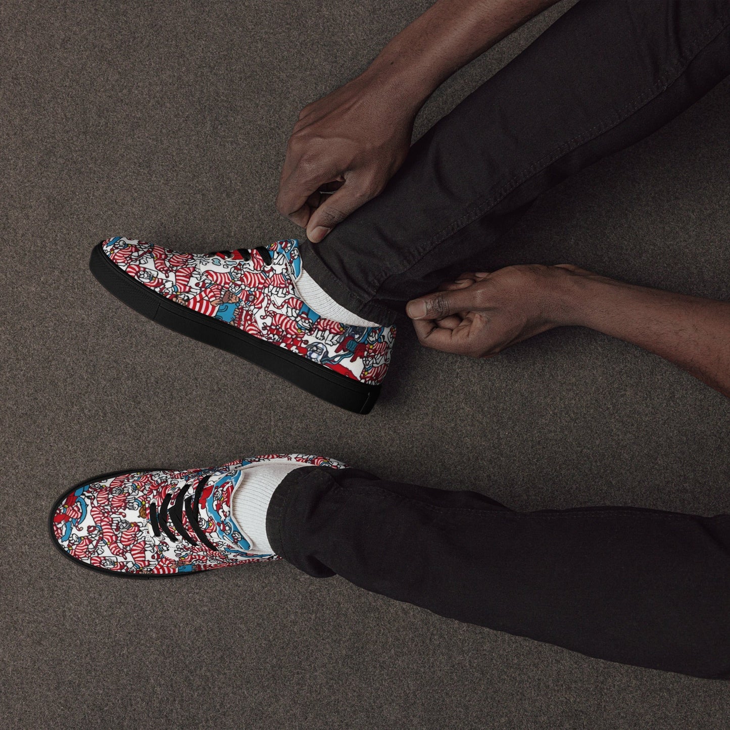 A Whimsical Wonderland for Your Feet, lace - up canvas shoes - T.Eddy’s Art Studio