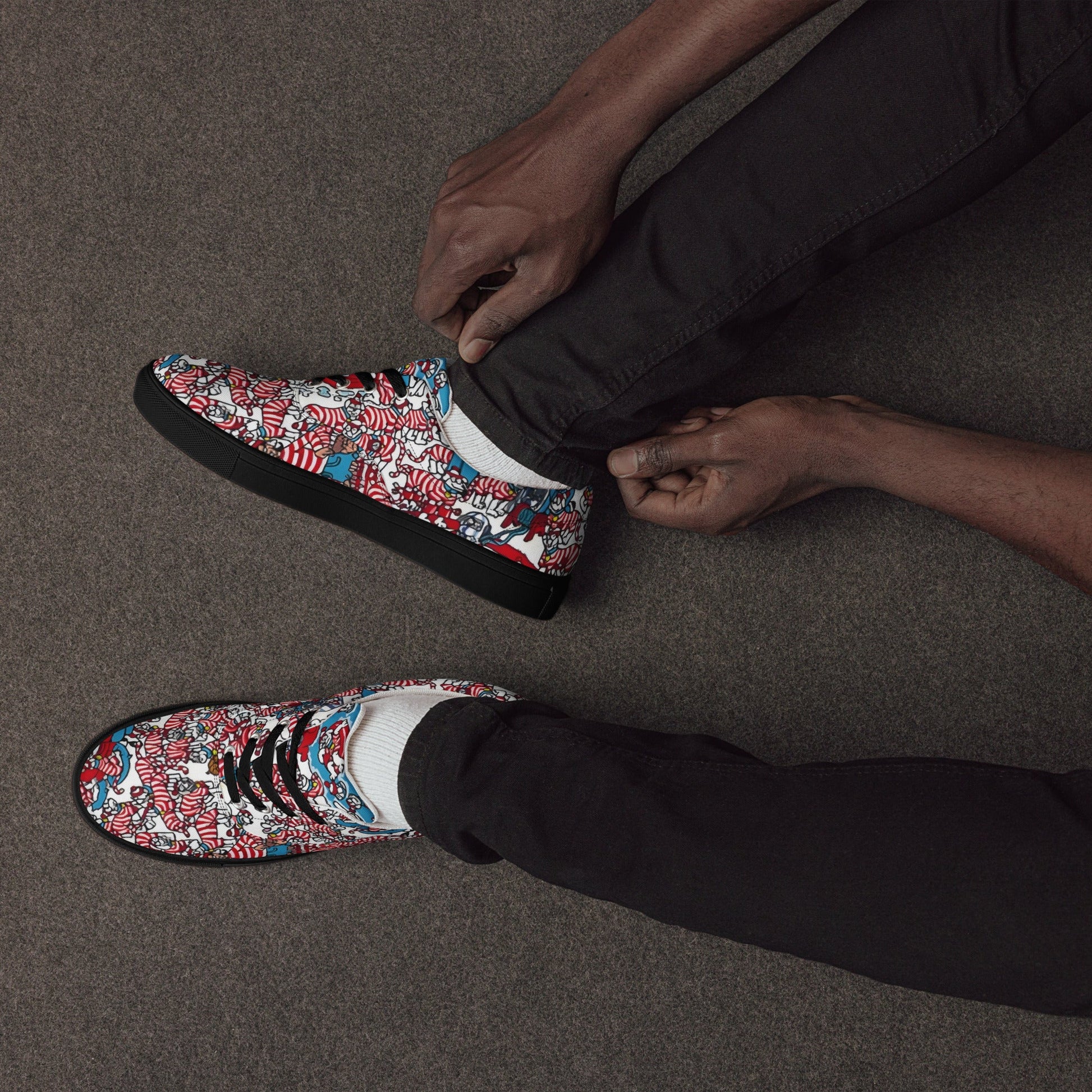 A Whimsical Wonderland for Your Feet, lace - up canvas shoes - T.Eddy’s Art Studio