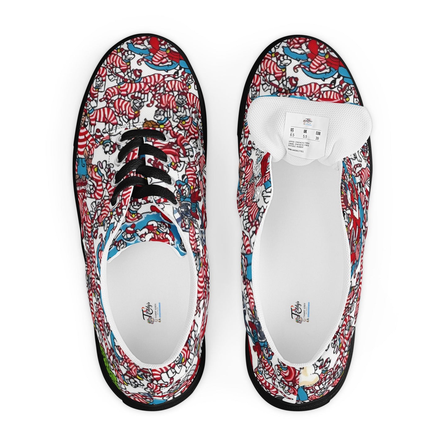 A Whimsical Wonderland for Your Feet, lace - up canvas shoes - T.Eddy’s Art Studio