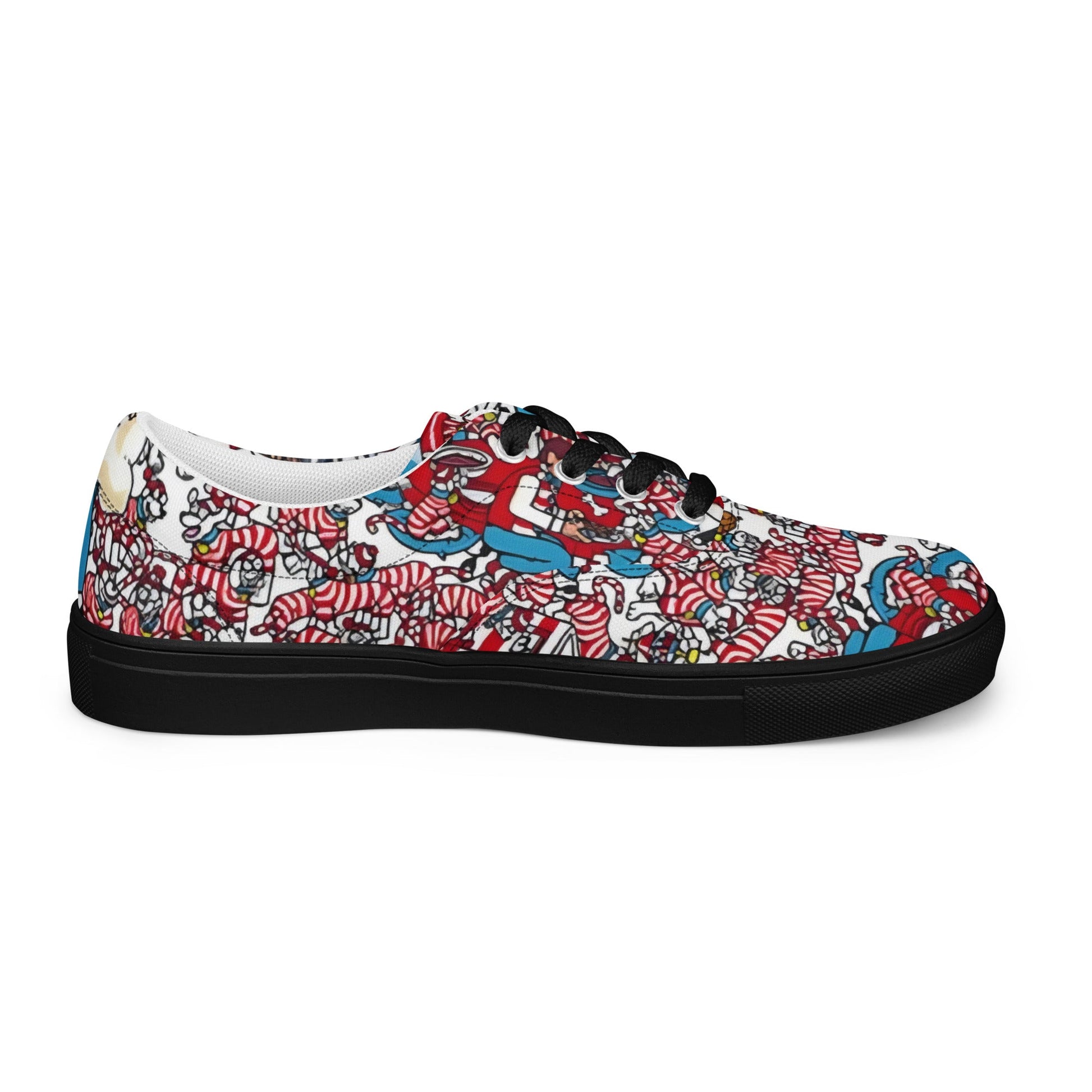 A Whimsical Wonderland for Your Feet, lace - up canvas shoes - T.Eddy’s Art Studio