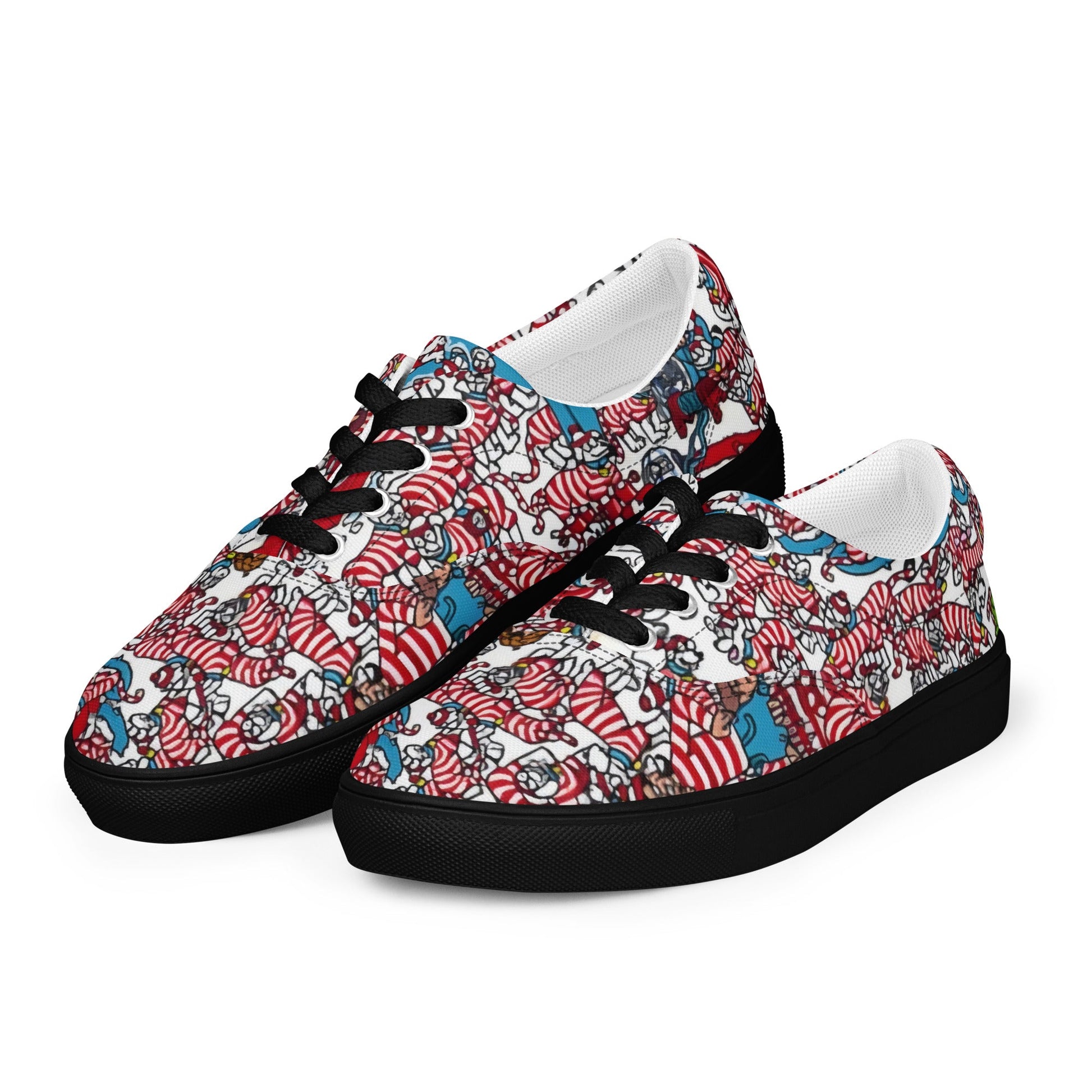 A Whimsical Wonderland for Your Feet, lace - up canvas shoes - T.Eddy’s Art Studio