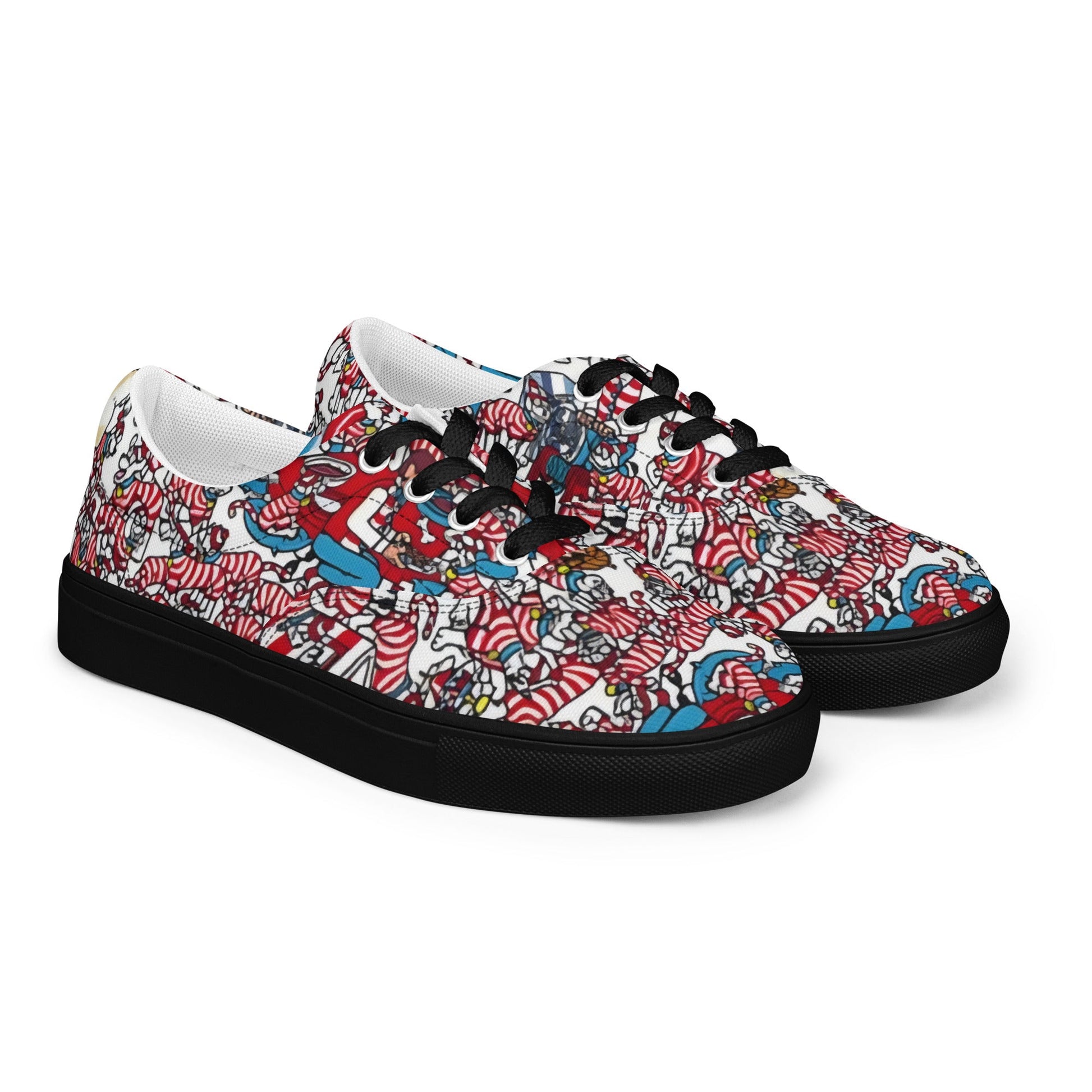 A Whimsical Wonderland for Your Feet, lace - up canvas shoes - T.Eddy’s Art Studio