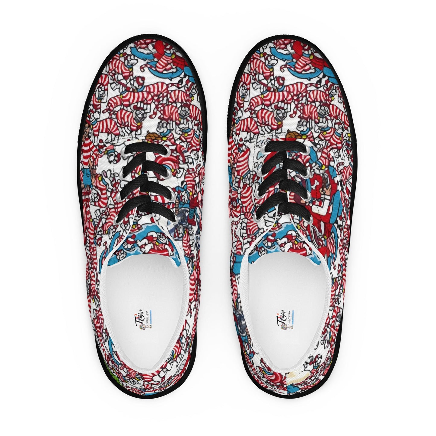 A Whimsical Wonderland for Your Feet, lace - up canvas shoes - T.Eddy’s Art Studio