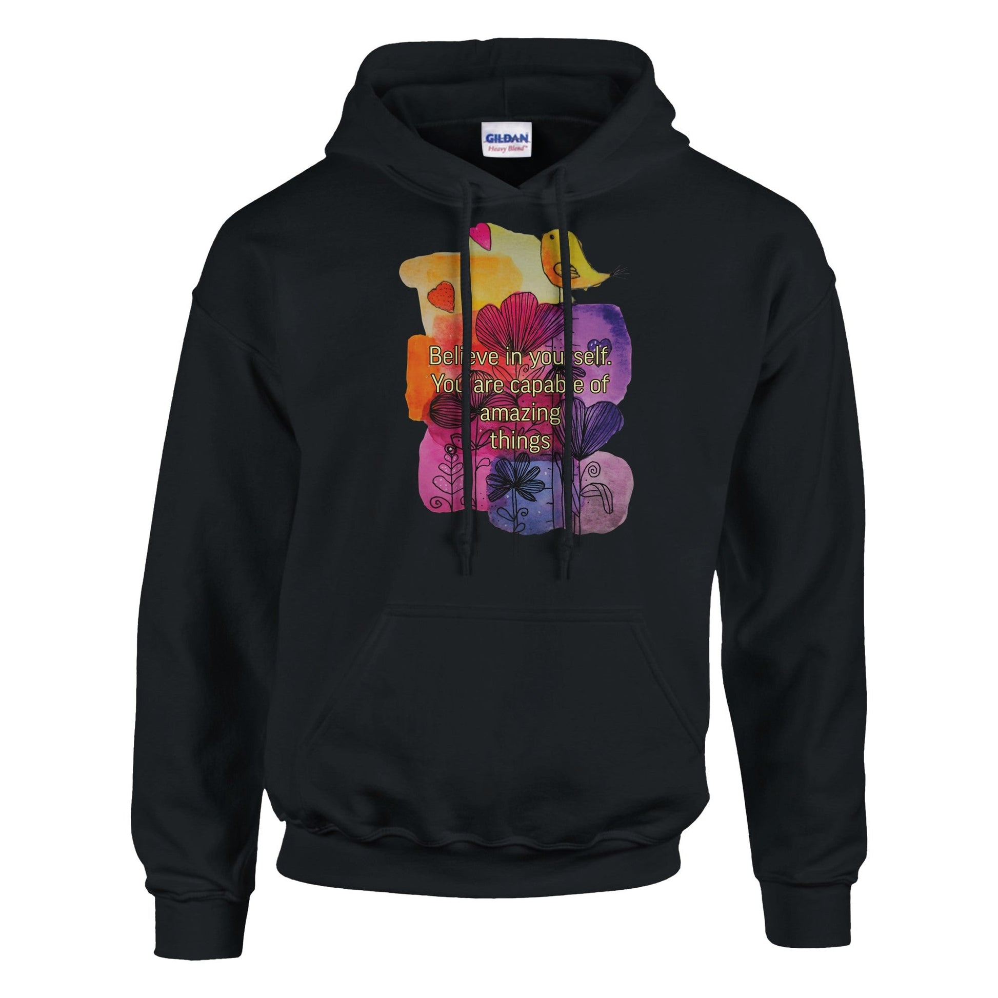 Believe in Yourself" Watercolor Comfort Hoodie - T.Eddy’s Art Studio