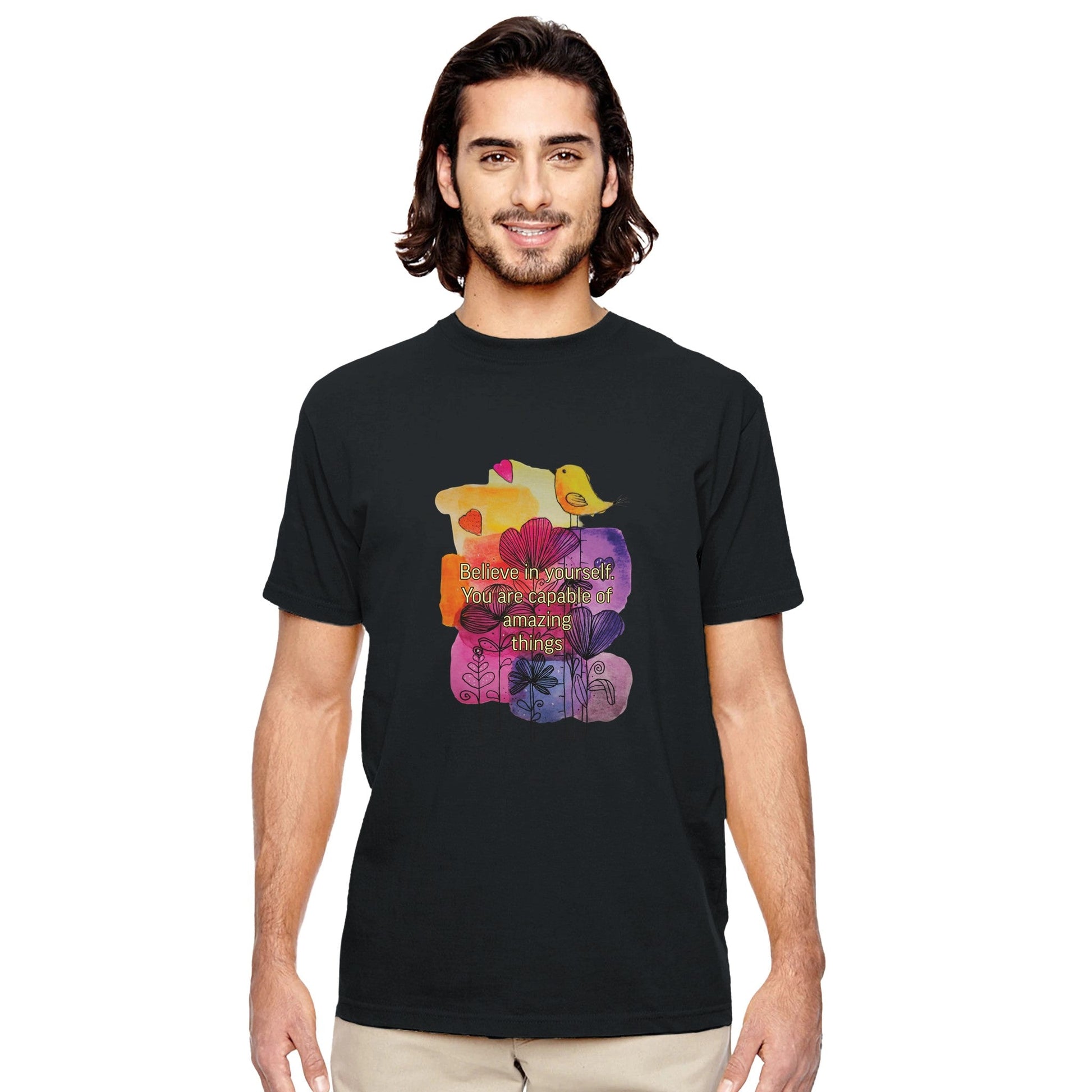 Believe in Yourself" Watercolor Comfort Hoodie - T.Eddy’s Art Studio