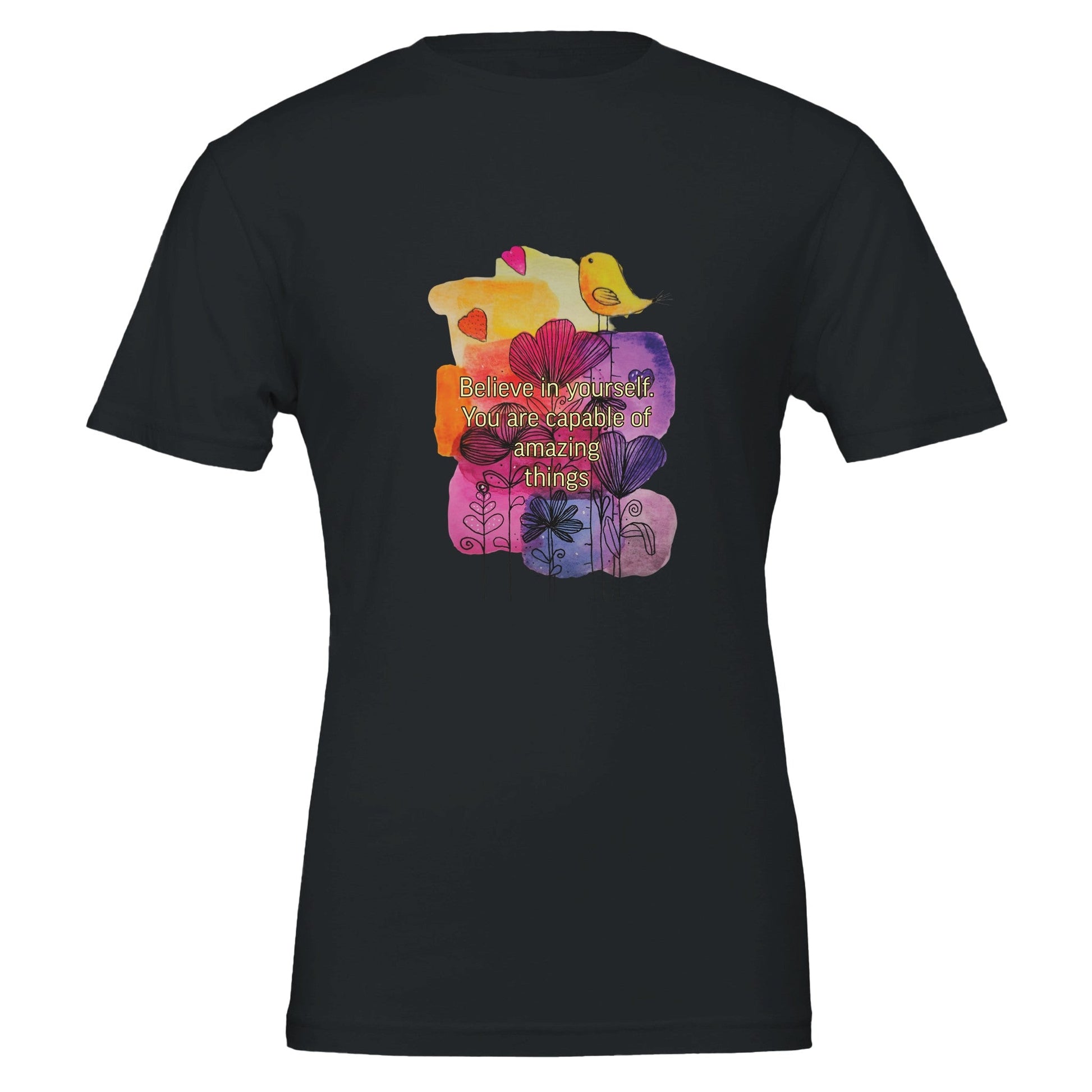 Believe in Yourself" Watercolor Comfort Hoodie - T.Eddy’s Art Studio