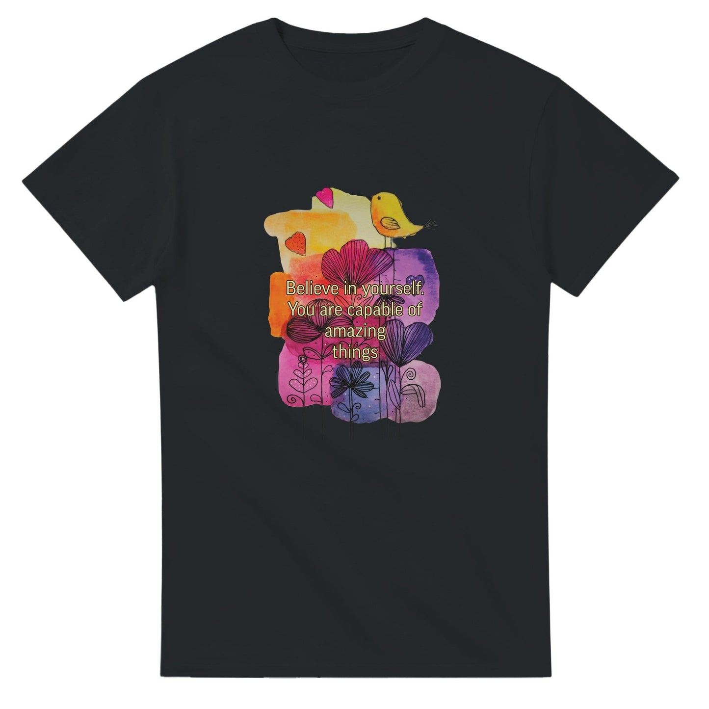 Believe in Yourself" Watercolor Comfort Hoodie - T.Eddy’s Art Studio