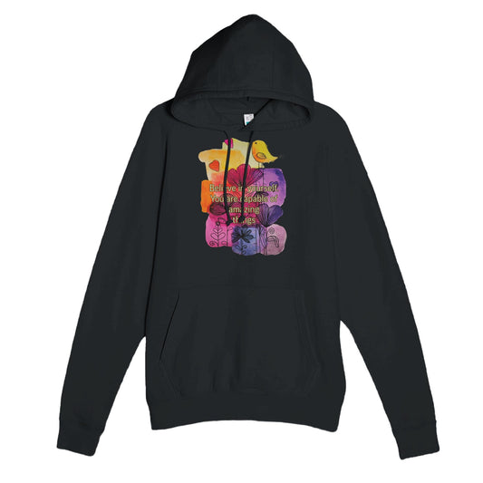 Believe in Yourself" Watercolor Comfort Hoodie - T.Eddy’s Art Studio
