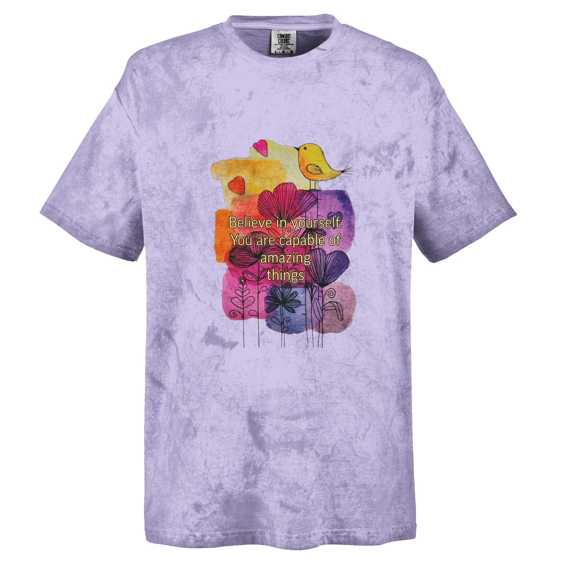 Believe in Yourself" Watercolor Comfort Hoodie - T.Eddy’s Art Studio