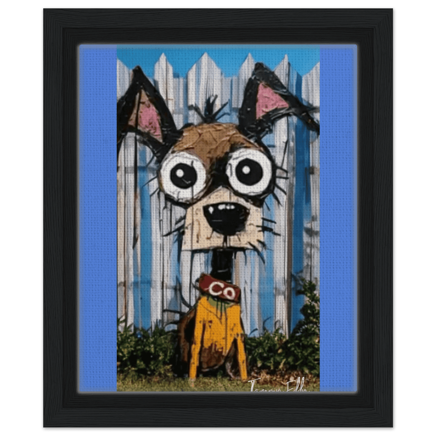 BOB, The Dog Framed Canvas Print - T.Eddy’s Art Studio