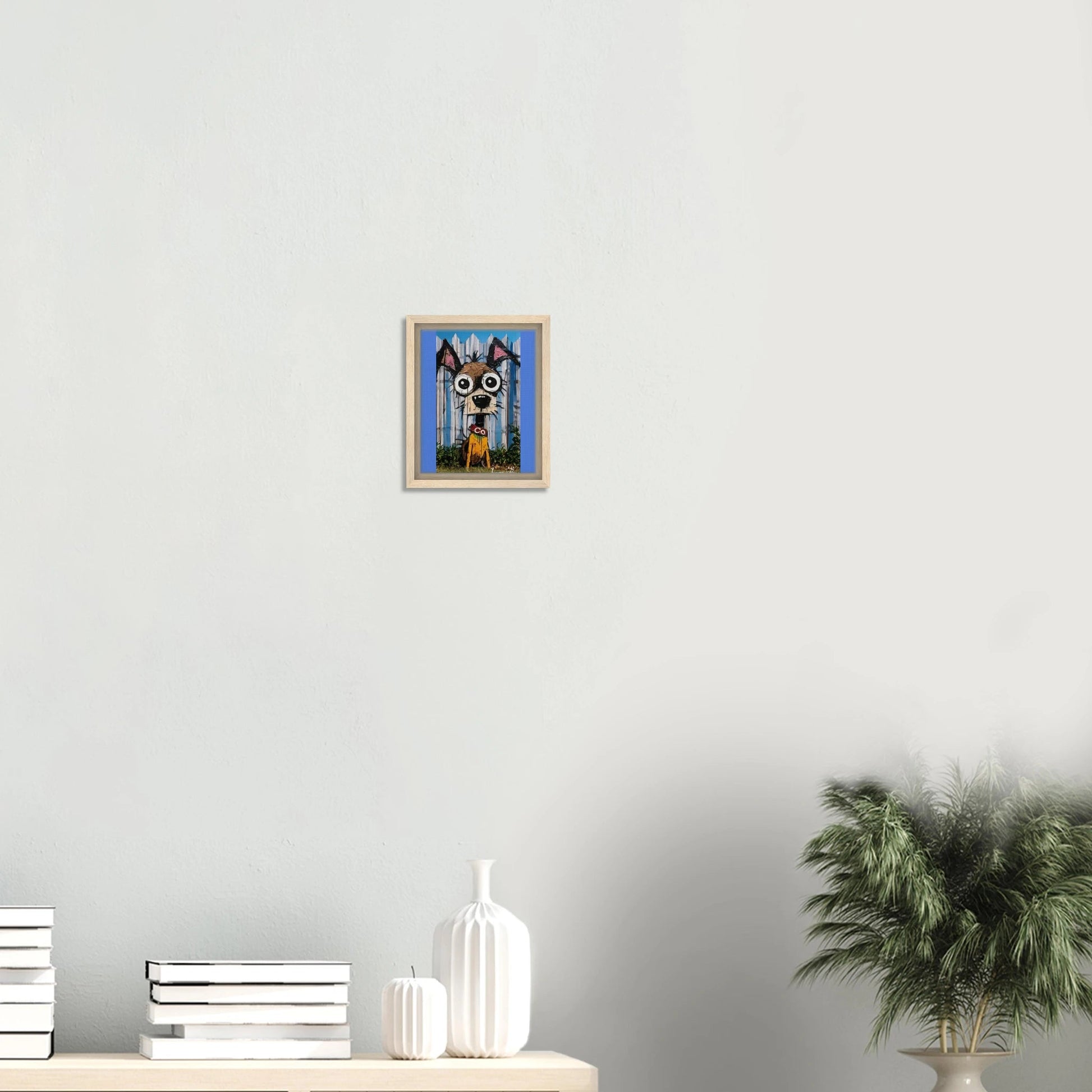 BOB, The Dog Framed Canvas Print - T.Eddy’s Art Studio
