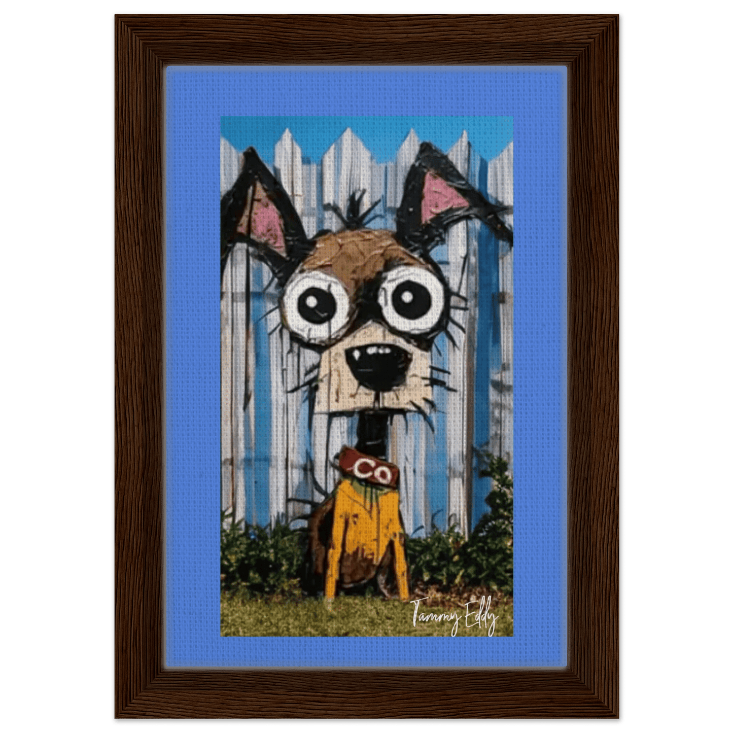 BOB, The Dog Framed Canvas Print - T.Eddy’s Art Studio