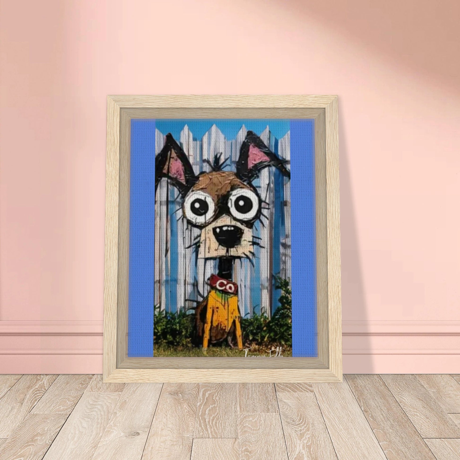 BOB, The Dog Framed Canvas Print - T.Eddy’s Art Studio