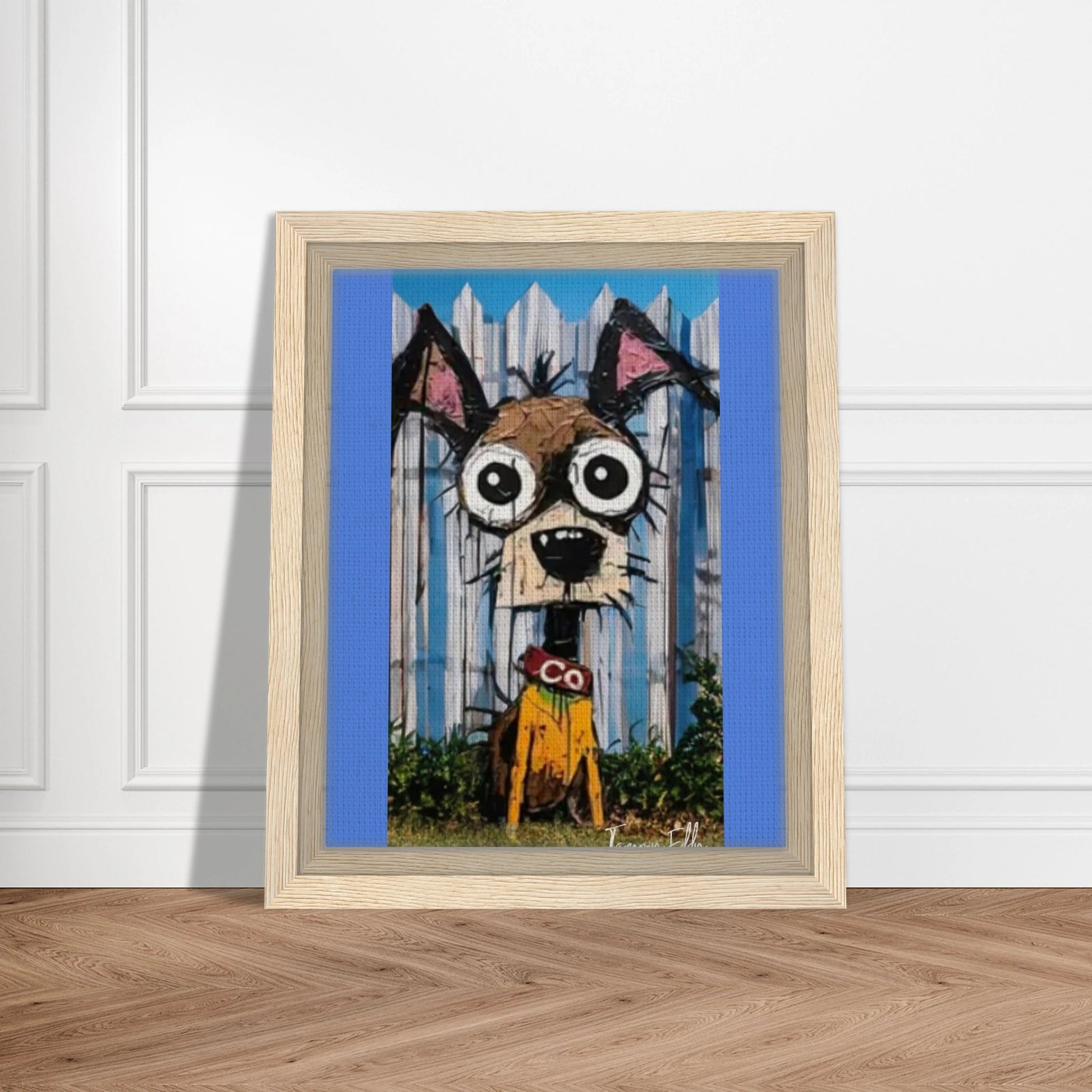 BOB, The Dog Framed Canvas Print - T.Eddy’s Art Studio
