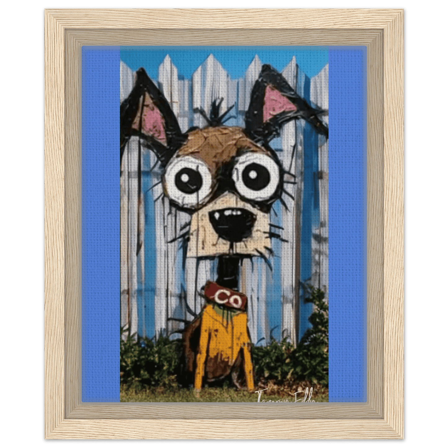 BOB, The Dog Framed Canvas Print - T.Eddy’s Art Studio
