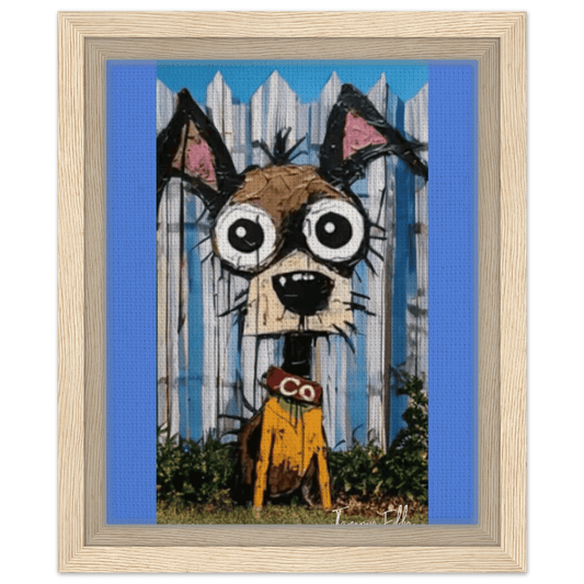 BOB, The Dog Framed Canvas Print - T.Eddy’s Art Studio