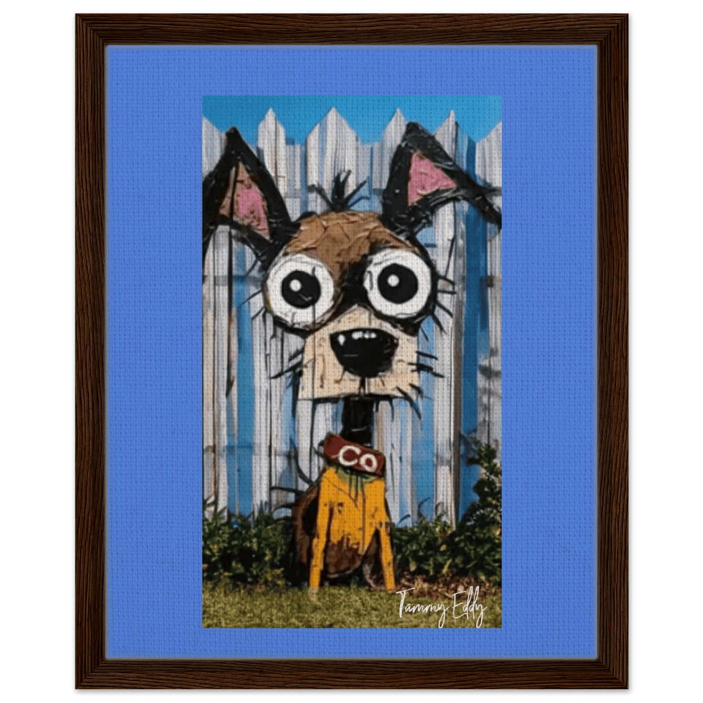 BOB, The Dog Framed Canvas Print - T.Eddy’s Art Studio