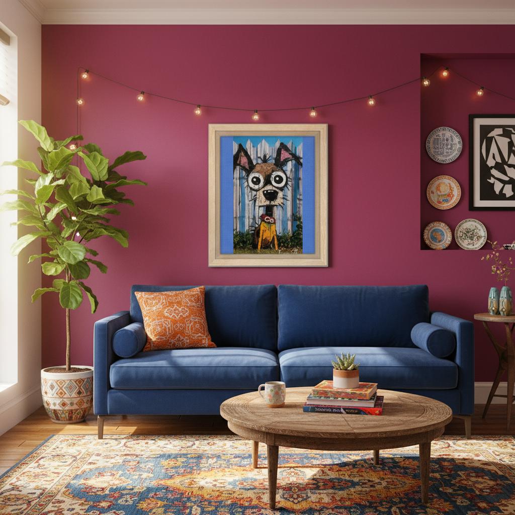 BOB, The Dog Framed Canvas Print - T.Eddy’s Art Studio