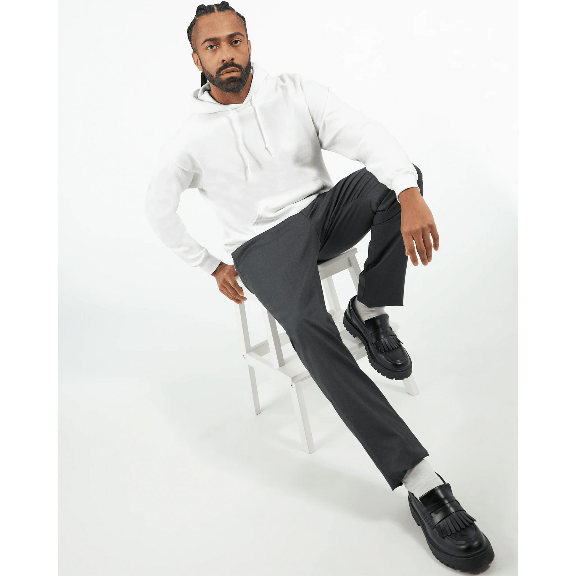 Classic Unisex Pullover Hoodie | Gildan® 18500 White - Resilient Art Wear