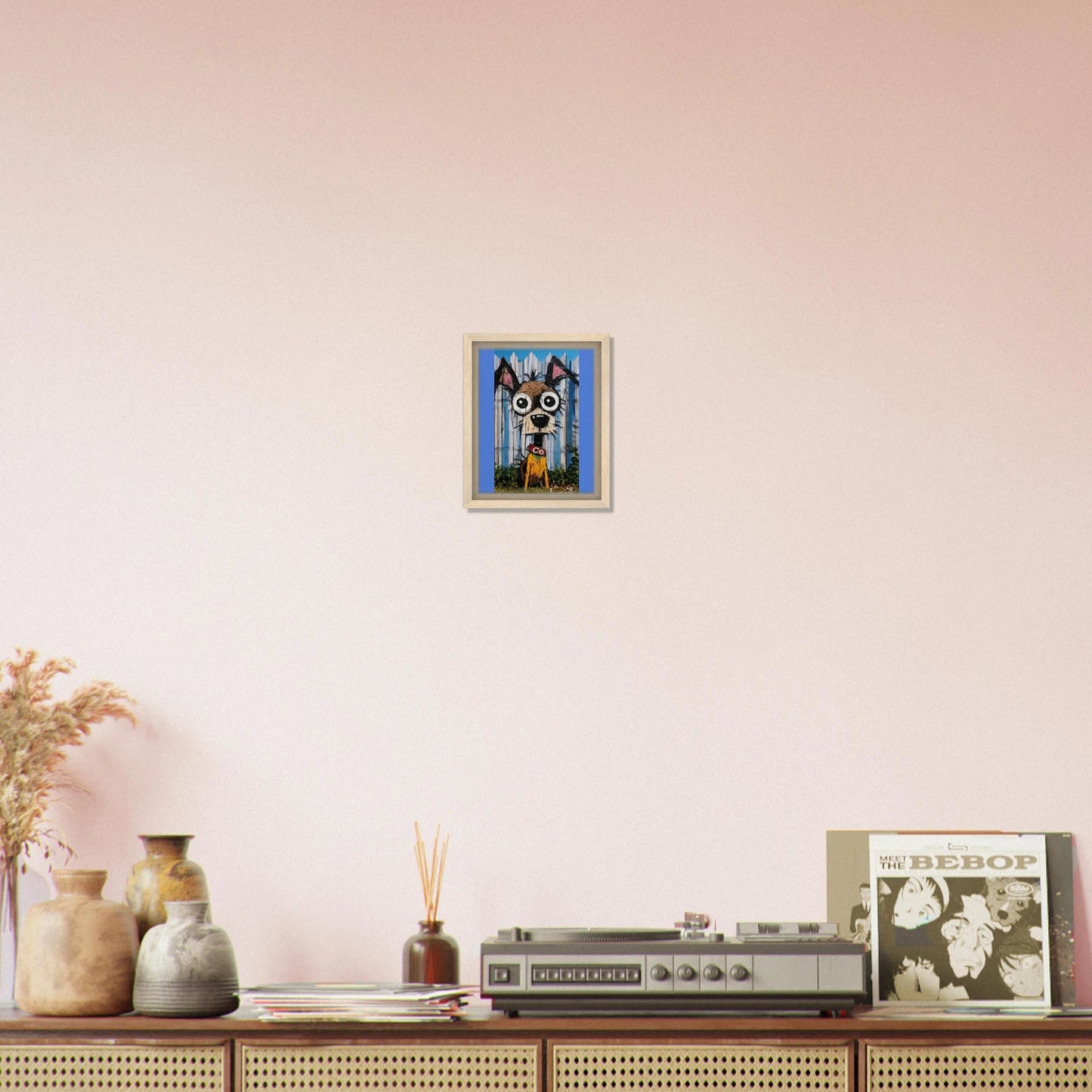 "Co" The Dog Framed Canvas Print - T.Eddy’s Art Studio