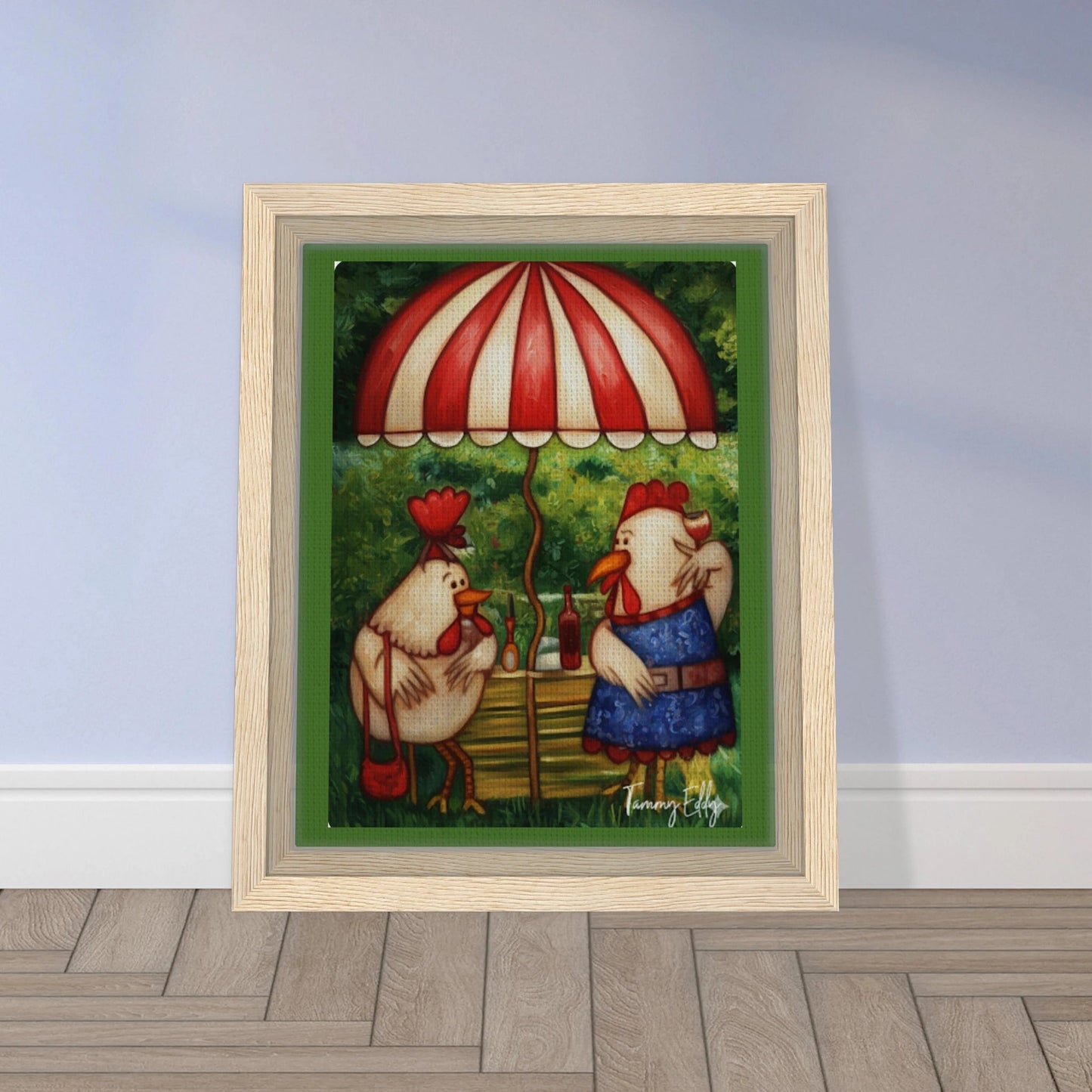 "Cocktail Hour" Framed Canvas Print - T.Eddy’s Art Studio