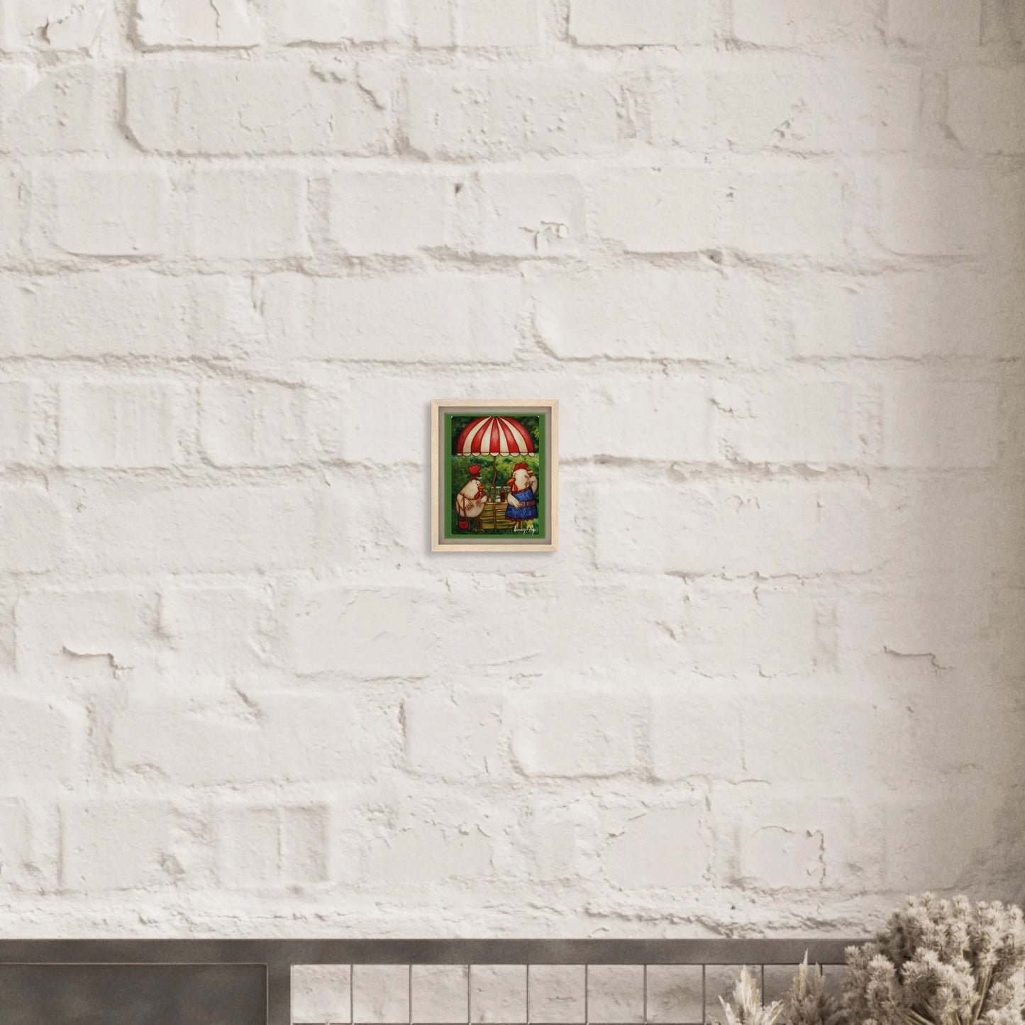 "Cocktail Hour" Framed Canvas Print - T.Eddy’s Art Studio