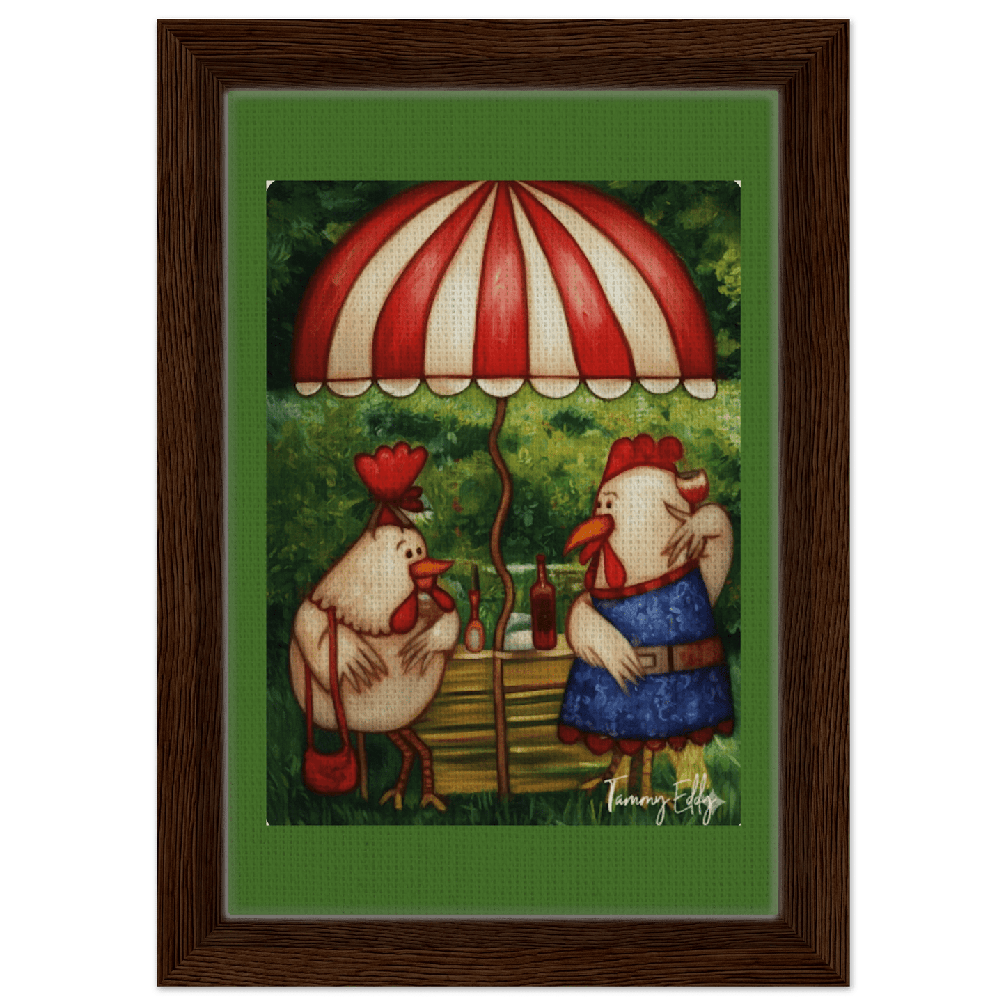 "Cocktail Hour" Framed Canvas Print - T.Eddy’s Art Studio