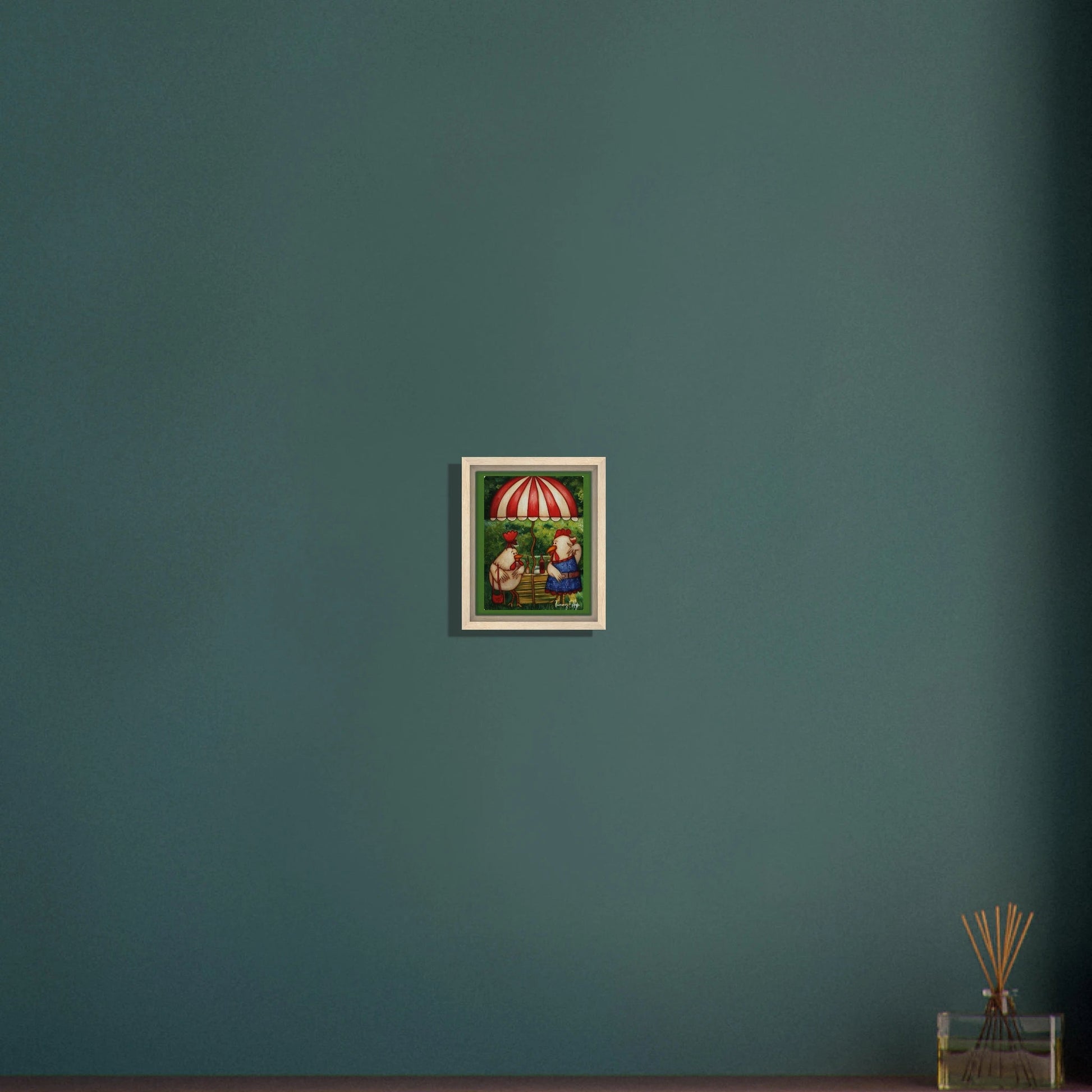 "Cocktail Hour" Framed Canvas Print - T.Eddy’s Art Studio