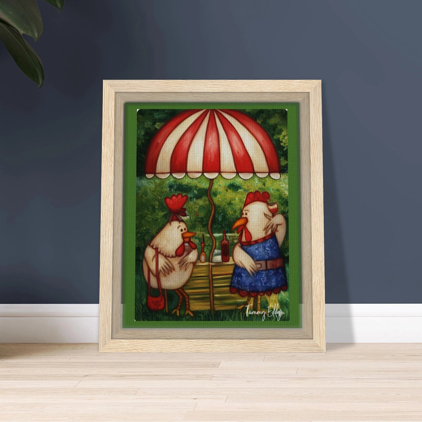 "Cocktail Hour" Framed Canvas Print - T.Eddy’s Art Studio