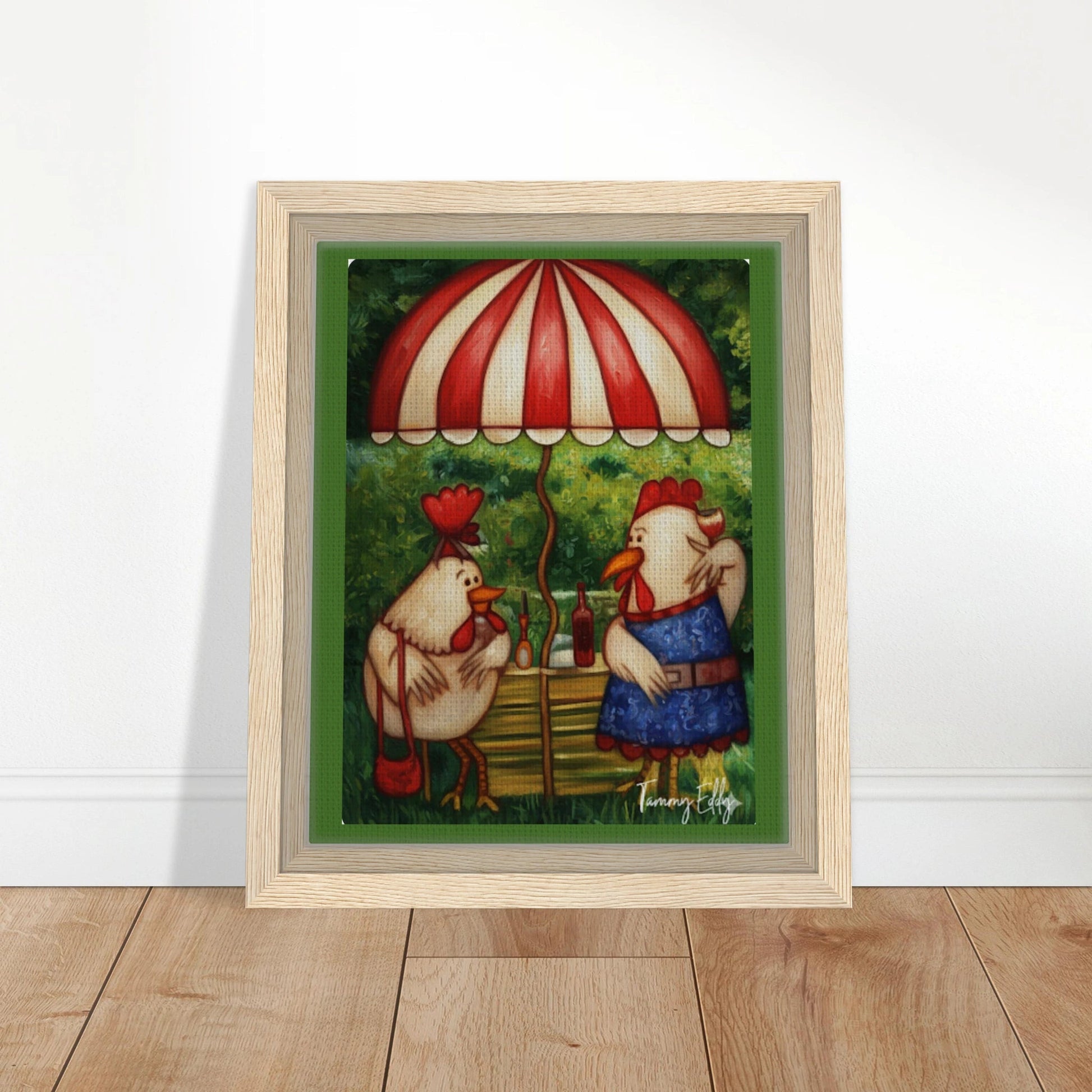 "Cocktail Hour" Framed Canvas Print - T.Eddy’s Art Studio