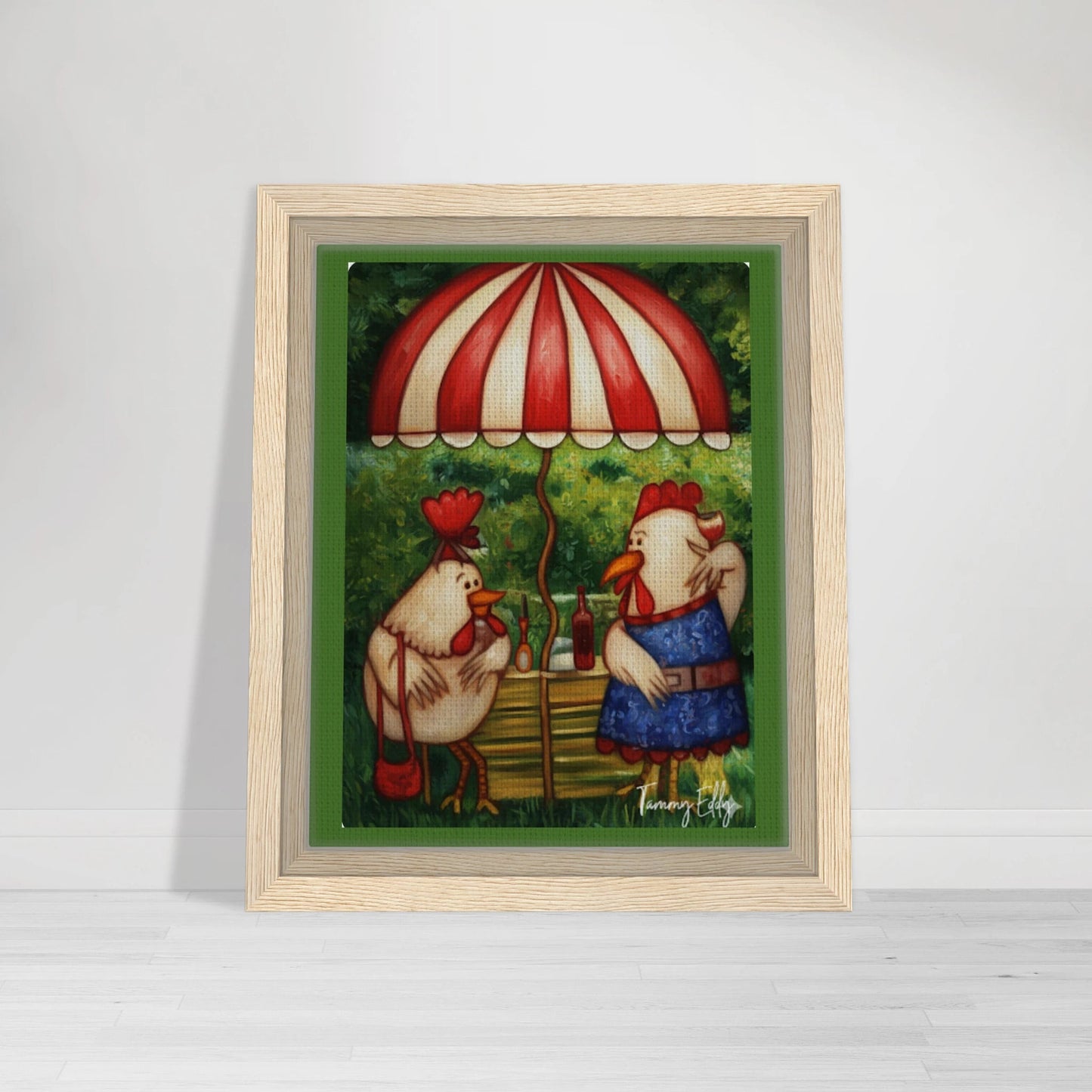 "Cocktail Hour" Framed Canvas Print - T.Eddy’s Art Studio