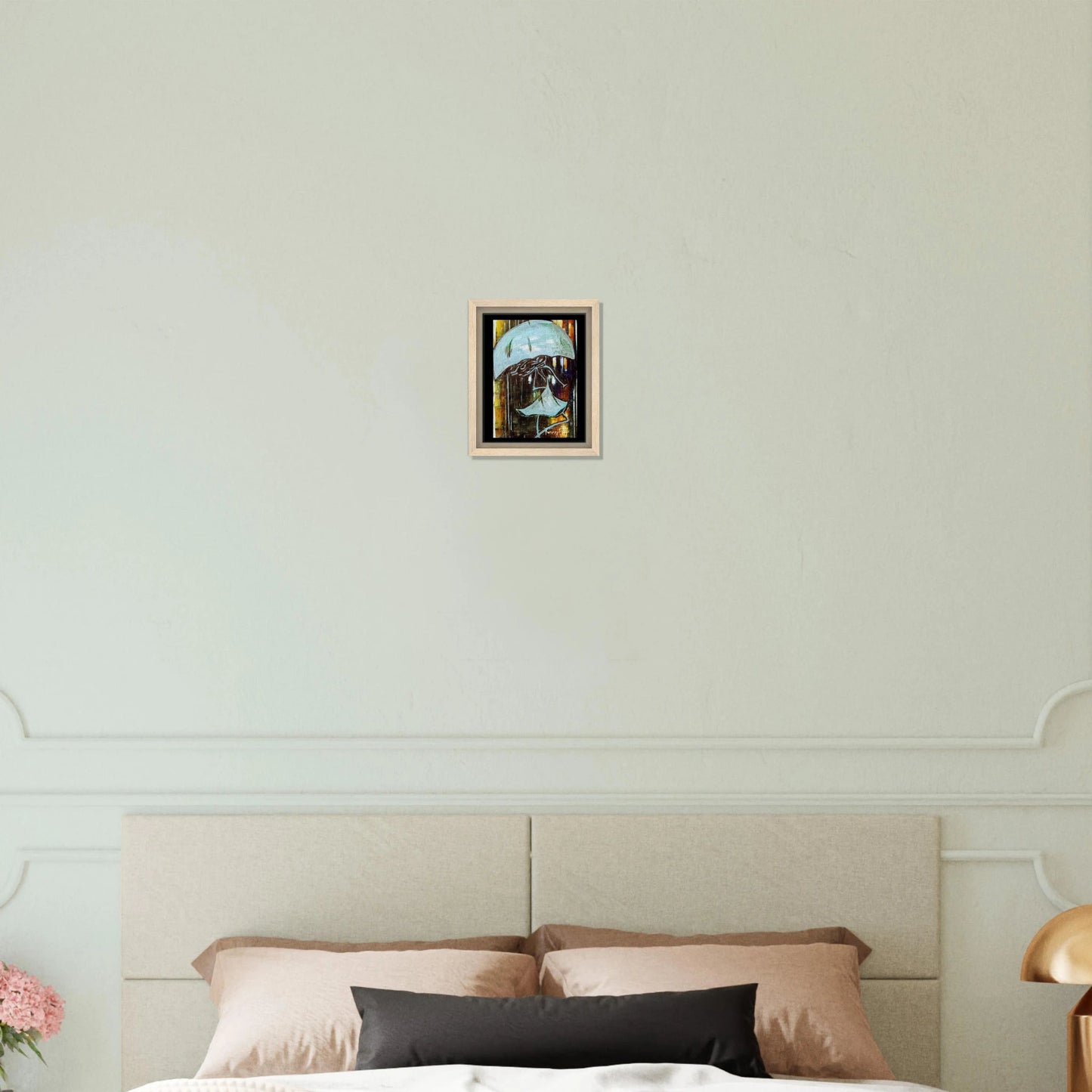 "Dancing in the Rain" Framed Canvas Print - T.Eddy’s Art Studio