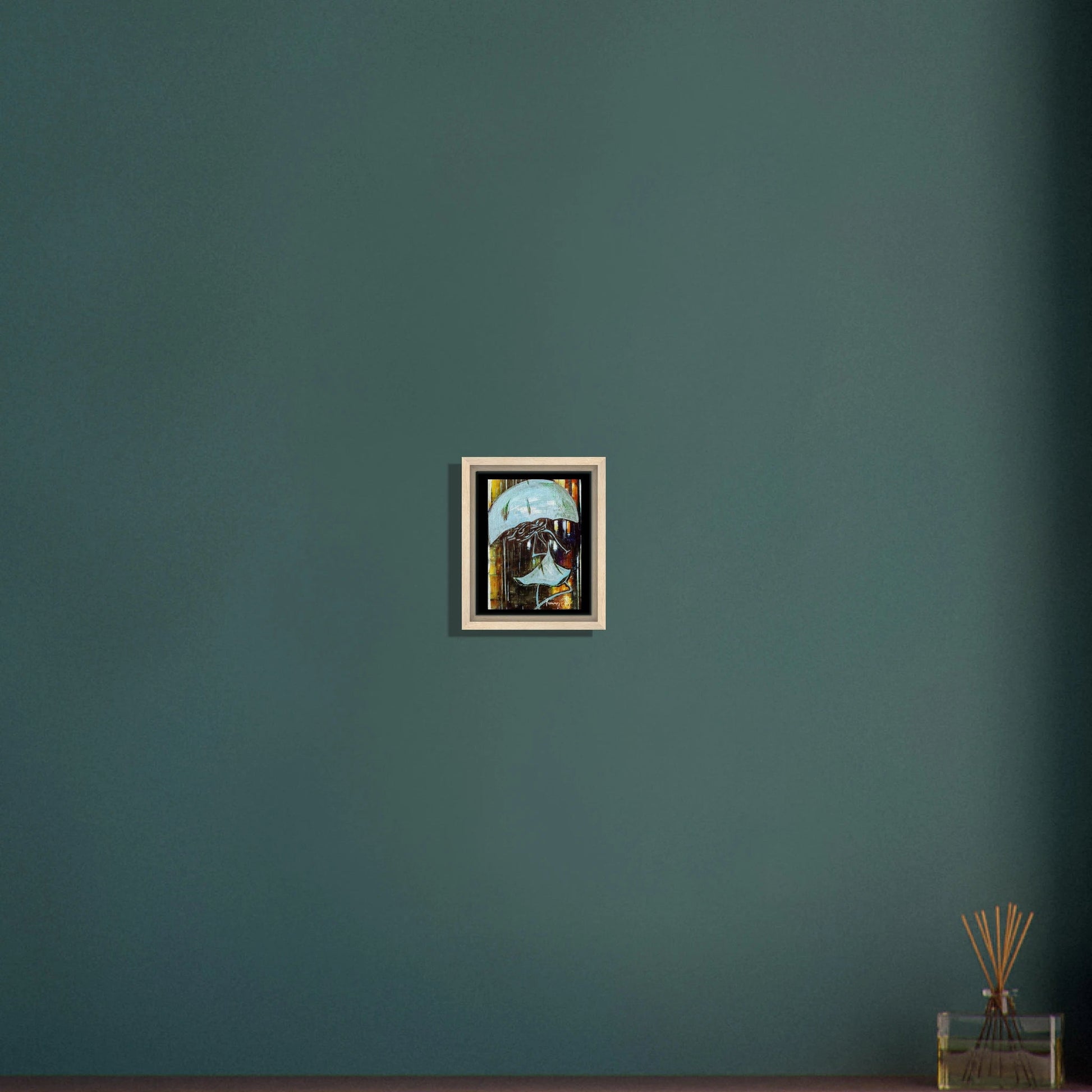 "Dancing in the Rain" Framed Canvas Print - T.Eddy’s Art Studio