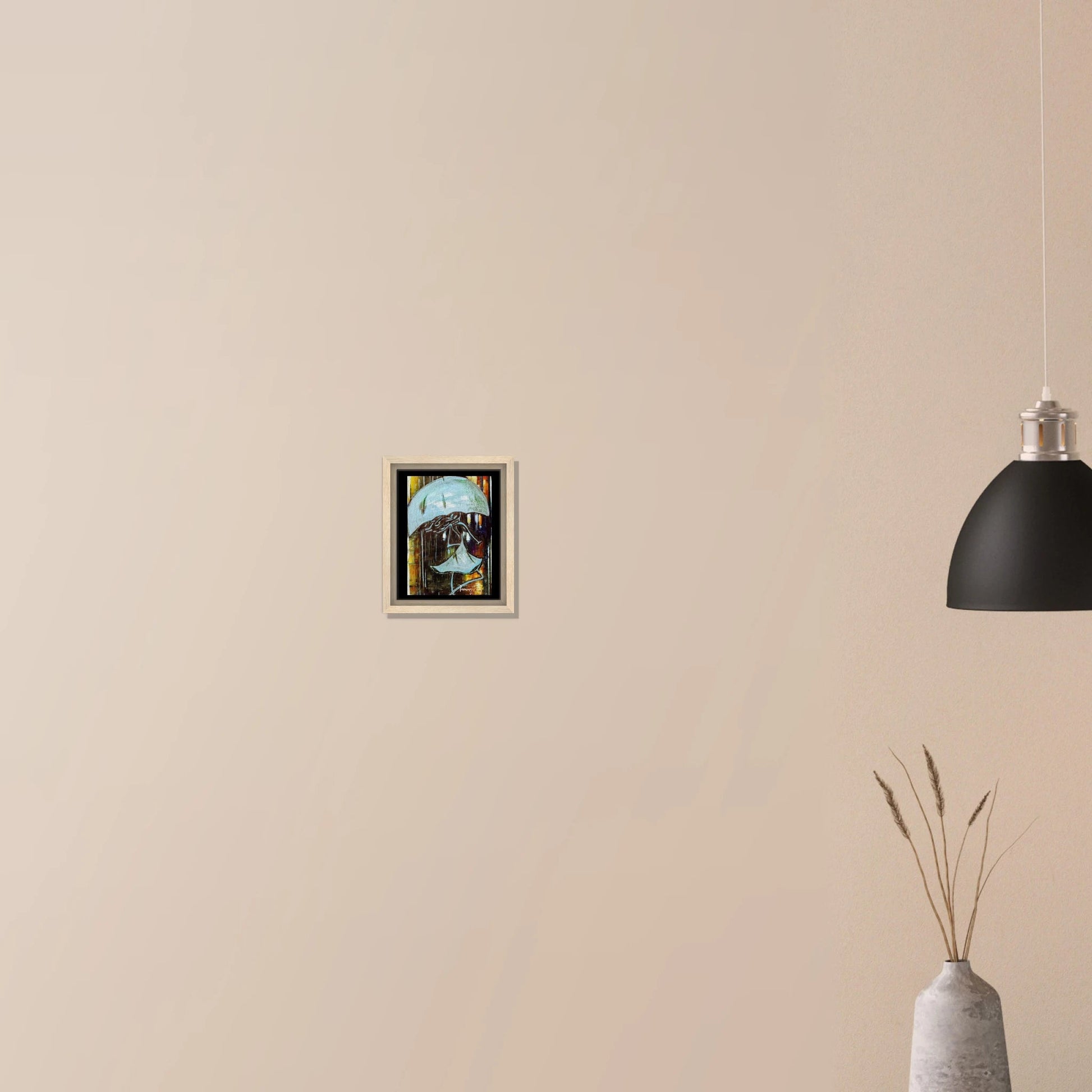 "Dancing in the Rain" Framed Canvas Print - T.Eddy’s Art Studio