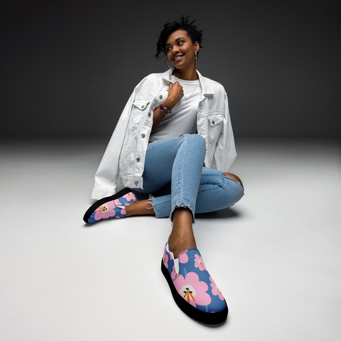 Effortless Style, Tammy's Touch: Floral Slip - Ons! - T.Eddy’s Art Studio