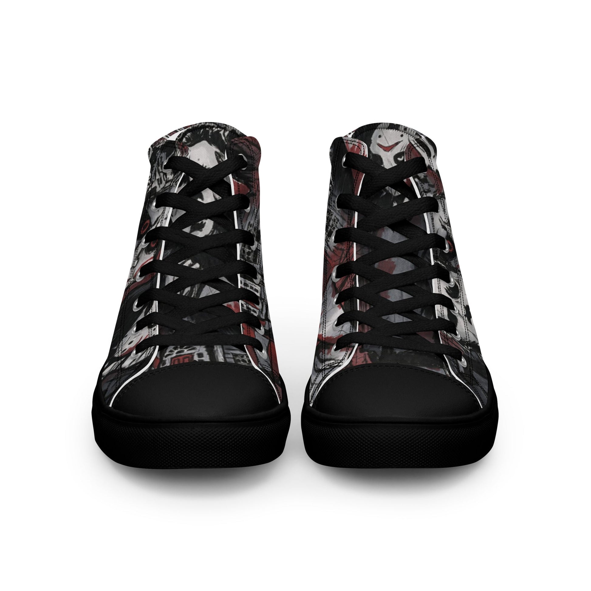 Halloween Horror Women’s high top canvas shoes - T.Eddy’s Art Studio