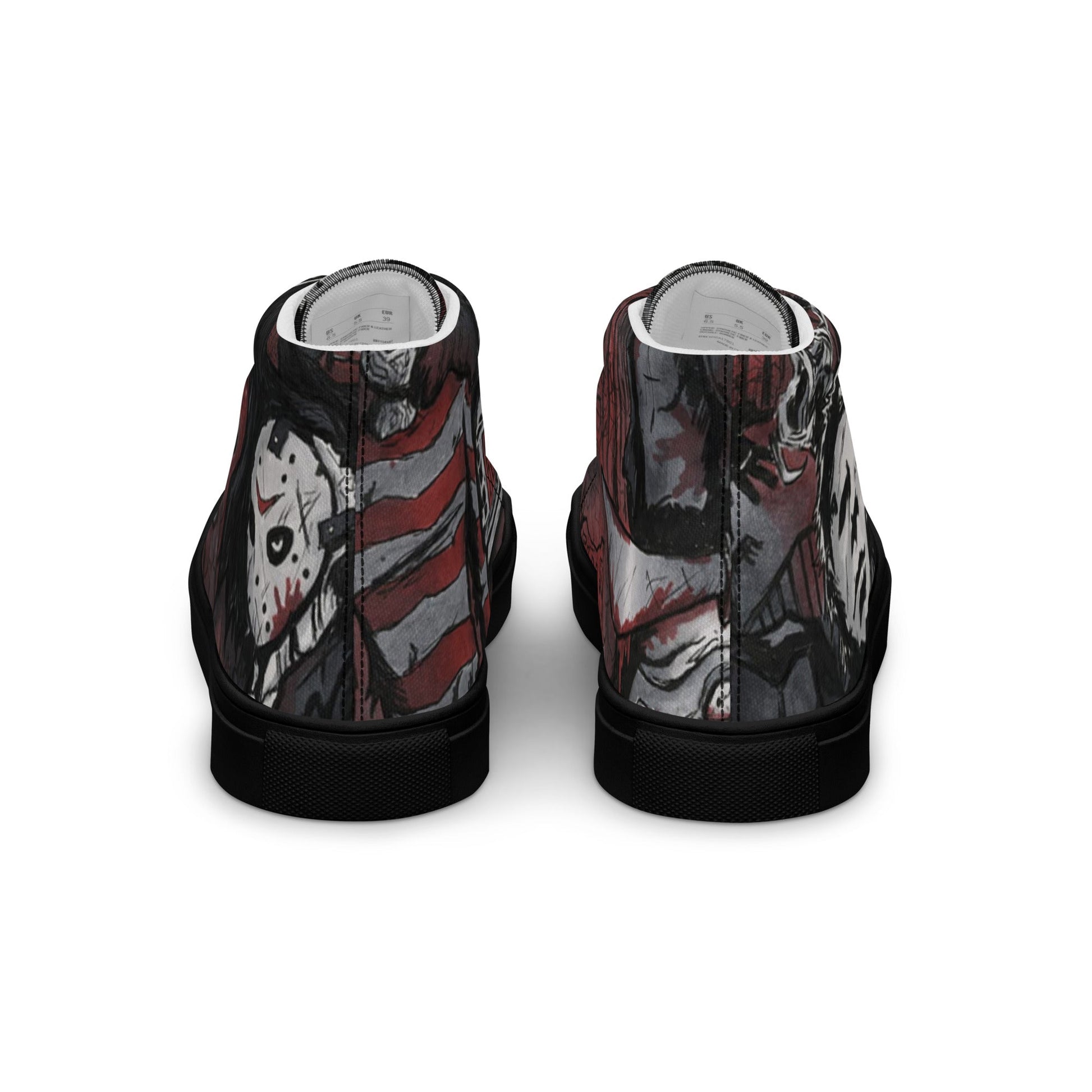Halloween Horror Women’s high top canvas shoes - T.Eddy’s Art Studio