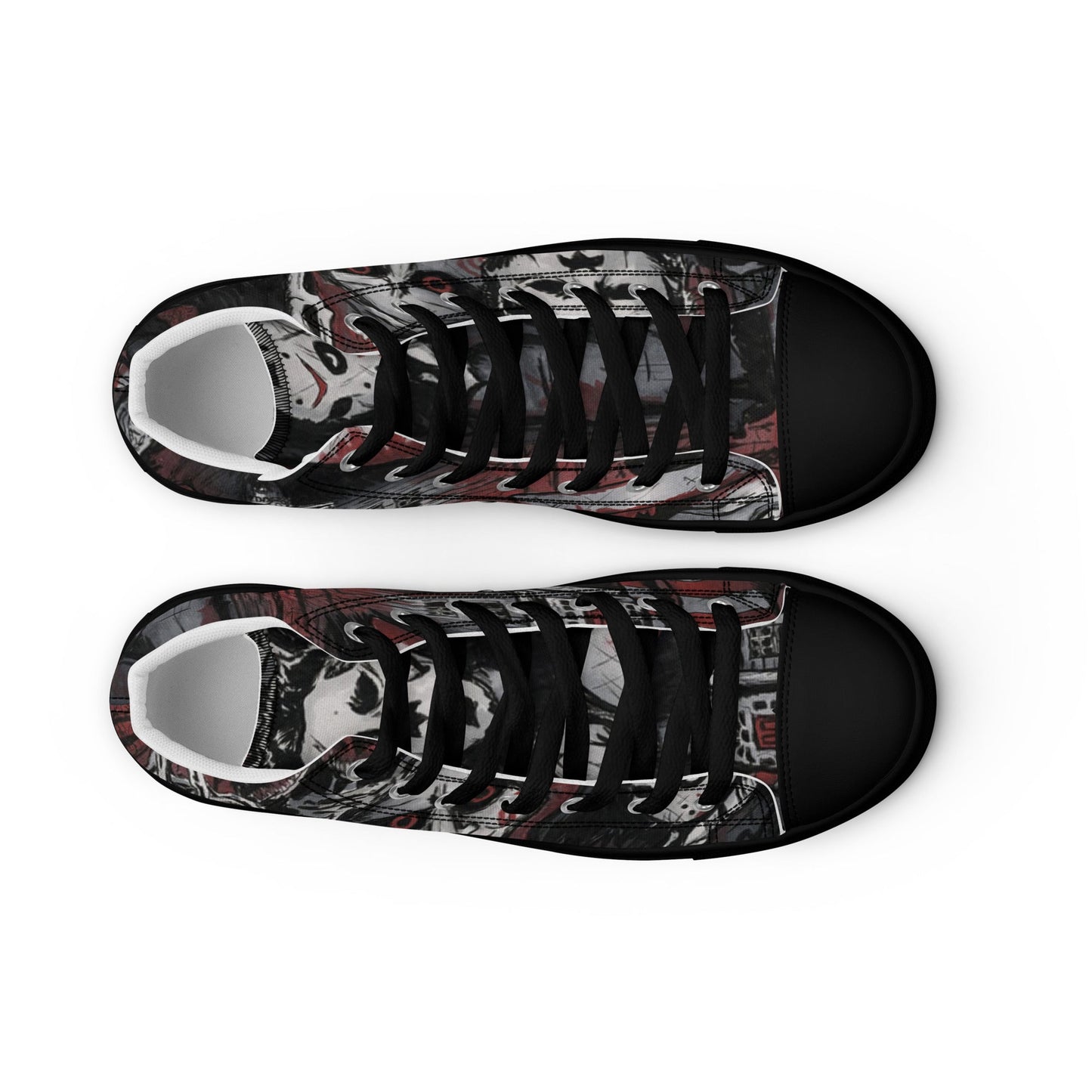 Halloween Horror Women’s high top canvas shoes - T.Eddy’s Art Studio