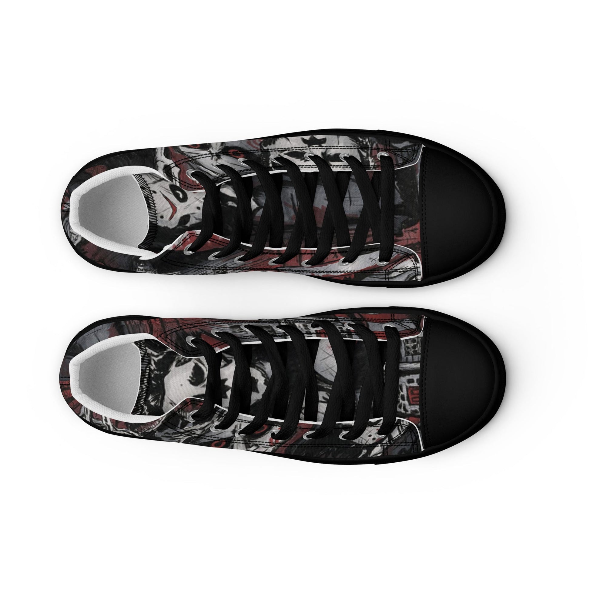 Halloween Horror Women’s high top canvas shoes - T.Eddy’s Art Studio