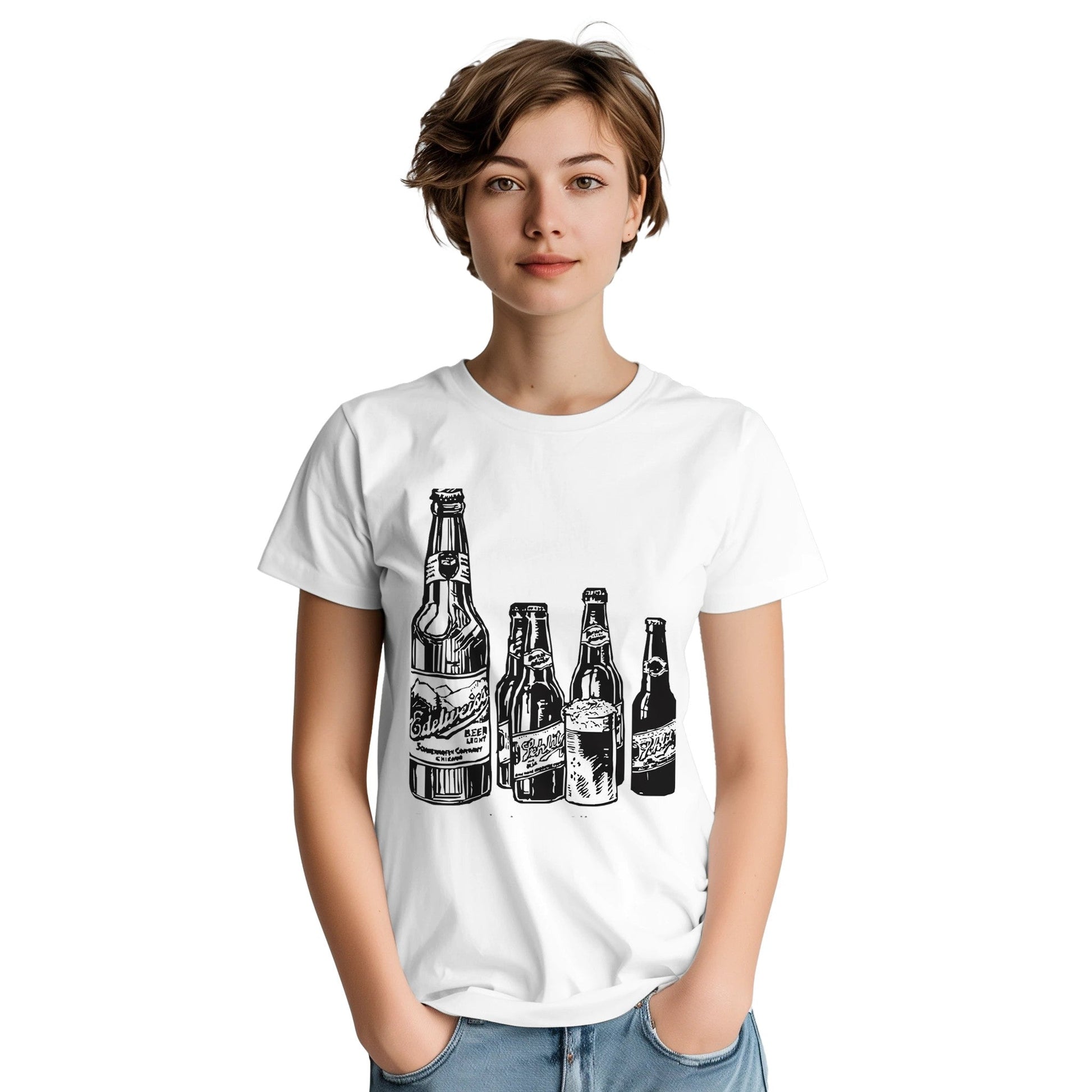 Heavyweight Unisex Crewneck T-shirt | Gildan® 5000 White - T.Eddy’s Art Studio