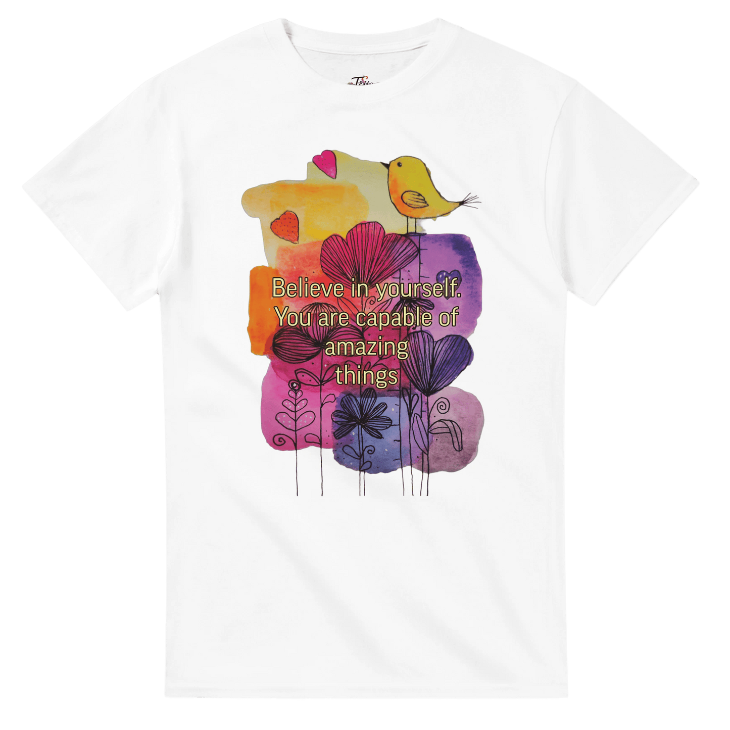 Heavyweight Unisex Crewneck T-shirt | Gildan® 5000 White - T.Eddy’s Art Studio