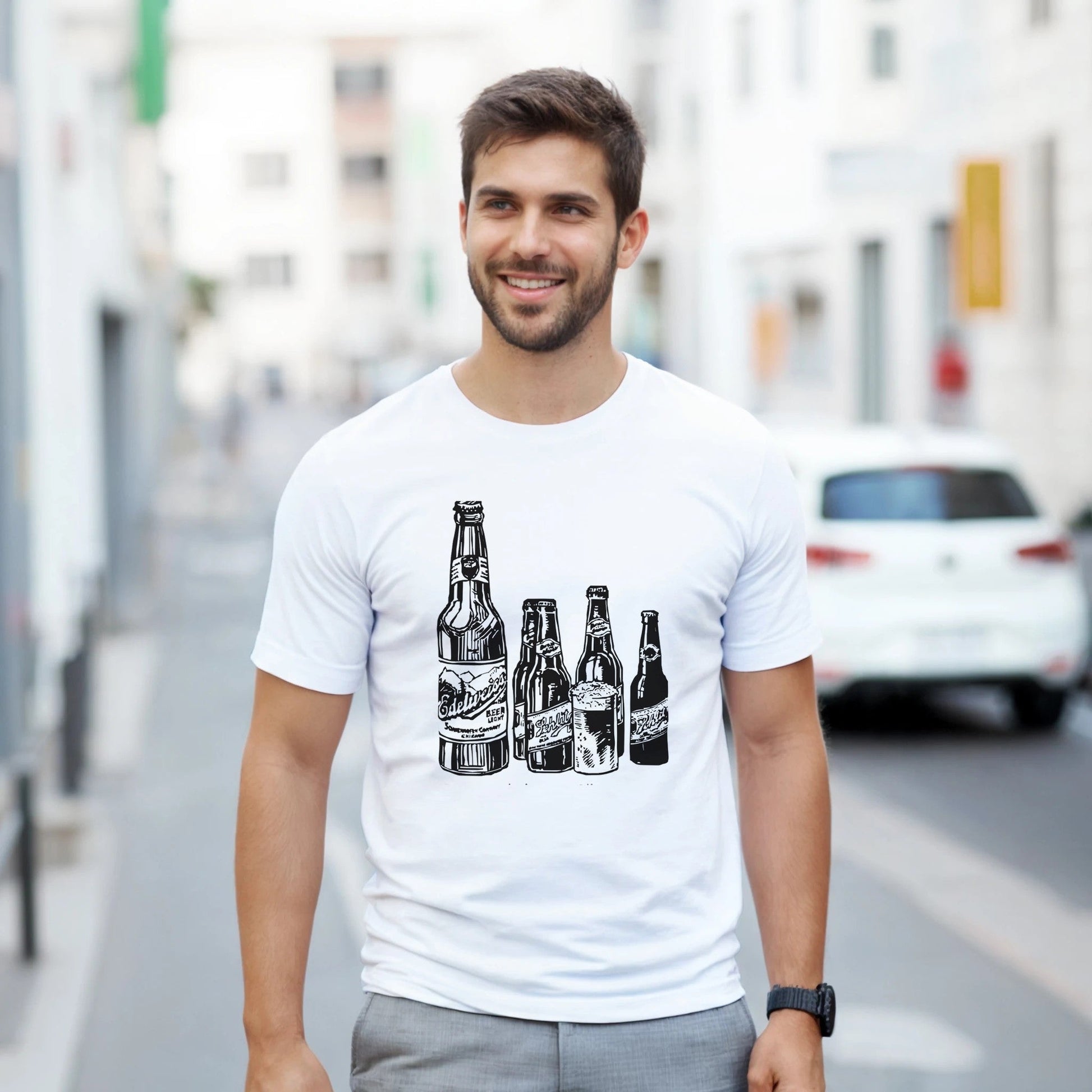 Heavyweight Unisex Crewneck T-shirt | Gildan® 5000 White - T.Eddy’s Art Studio