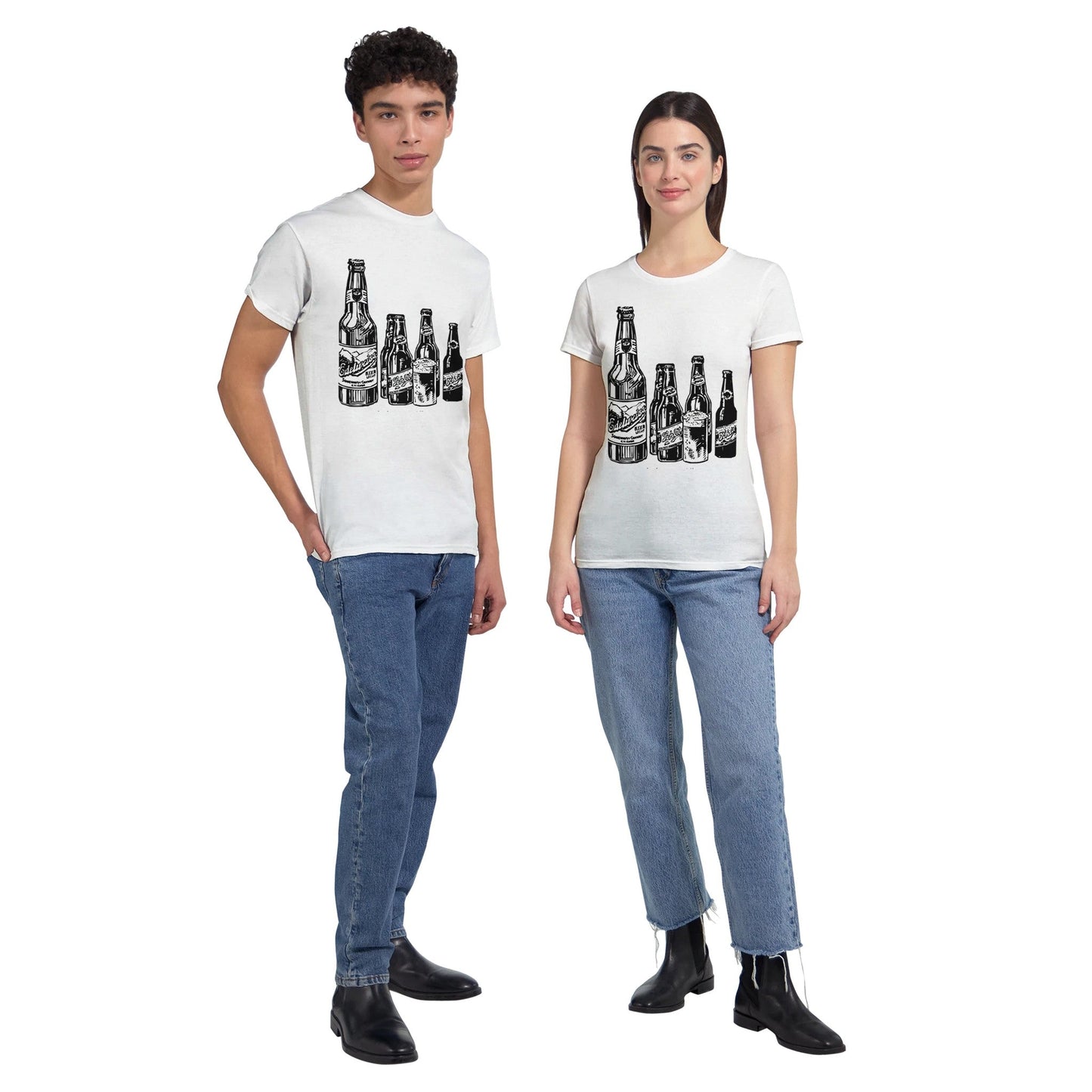 Heavyweight Unisex Crewneck T-shirt | Gildan® 5000 White - T.Eddy’s Art Studio